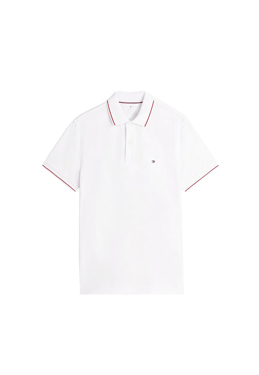 Polo bianca bordi rossi Performance regular fit Tommy Hilfiger P26 MW0MW37310YBR YBRYBR TOMMY HILFIGER 