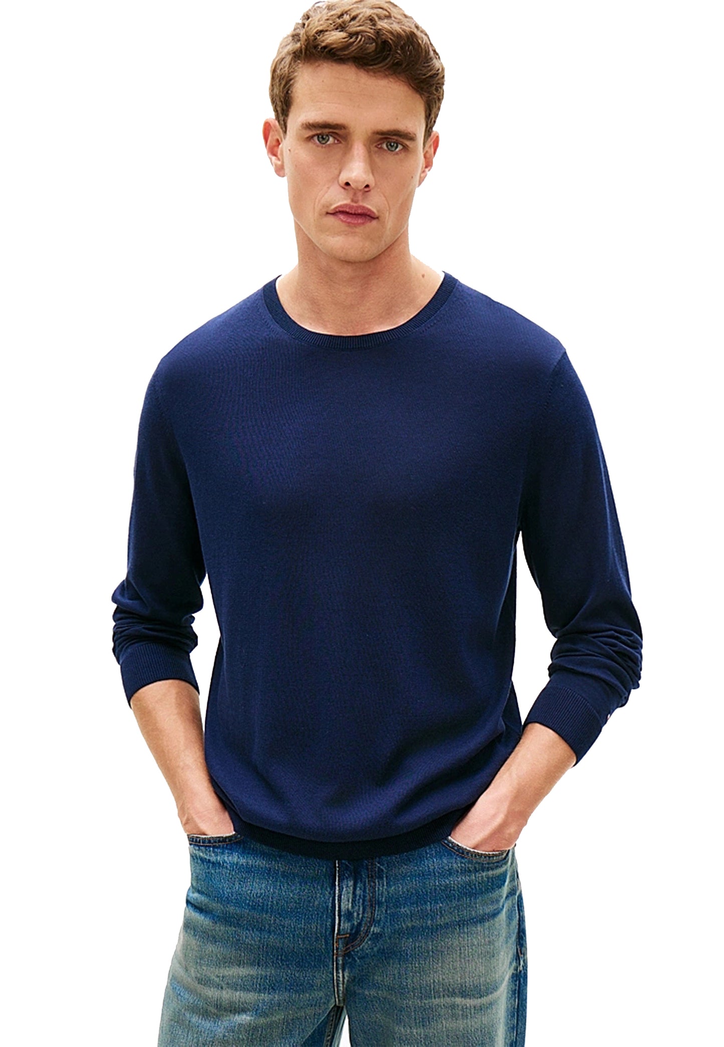 Maglia pullover cotone sottile blu Smart Casual Tommy Hilfiger P26 MW0MW41820DCA DCADCA TOMMY HILFIGER 