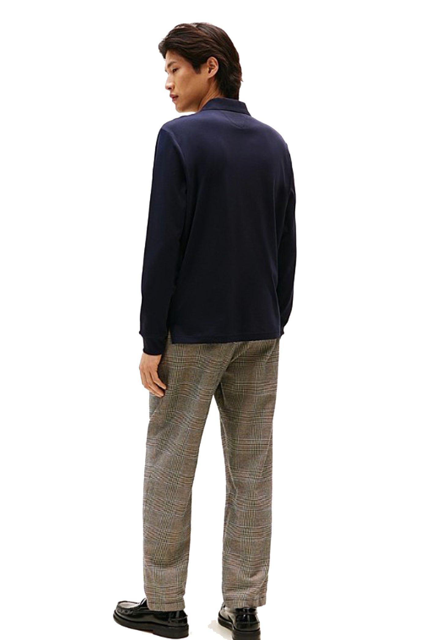 Polo cotone blu maniche lunghe regular fit Tommy Hilfiger P26 MW0MW37317DW5 DW5DW5 TOMMY HILFIGER PRE 