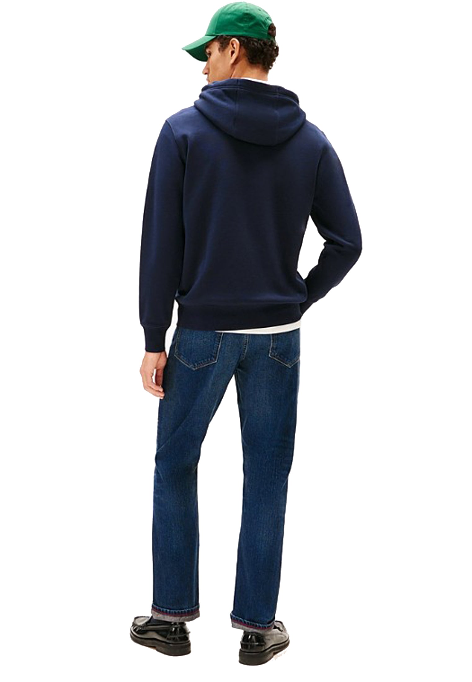 Felpa con cappuccio blu misto cotone Tommy Hilfiger P26 MW0MW41427DW5 DW5DW5 TOMMY HILFIGER PRE 