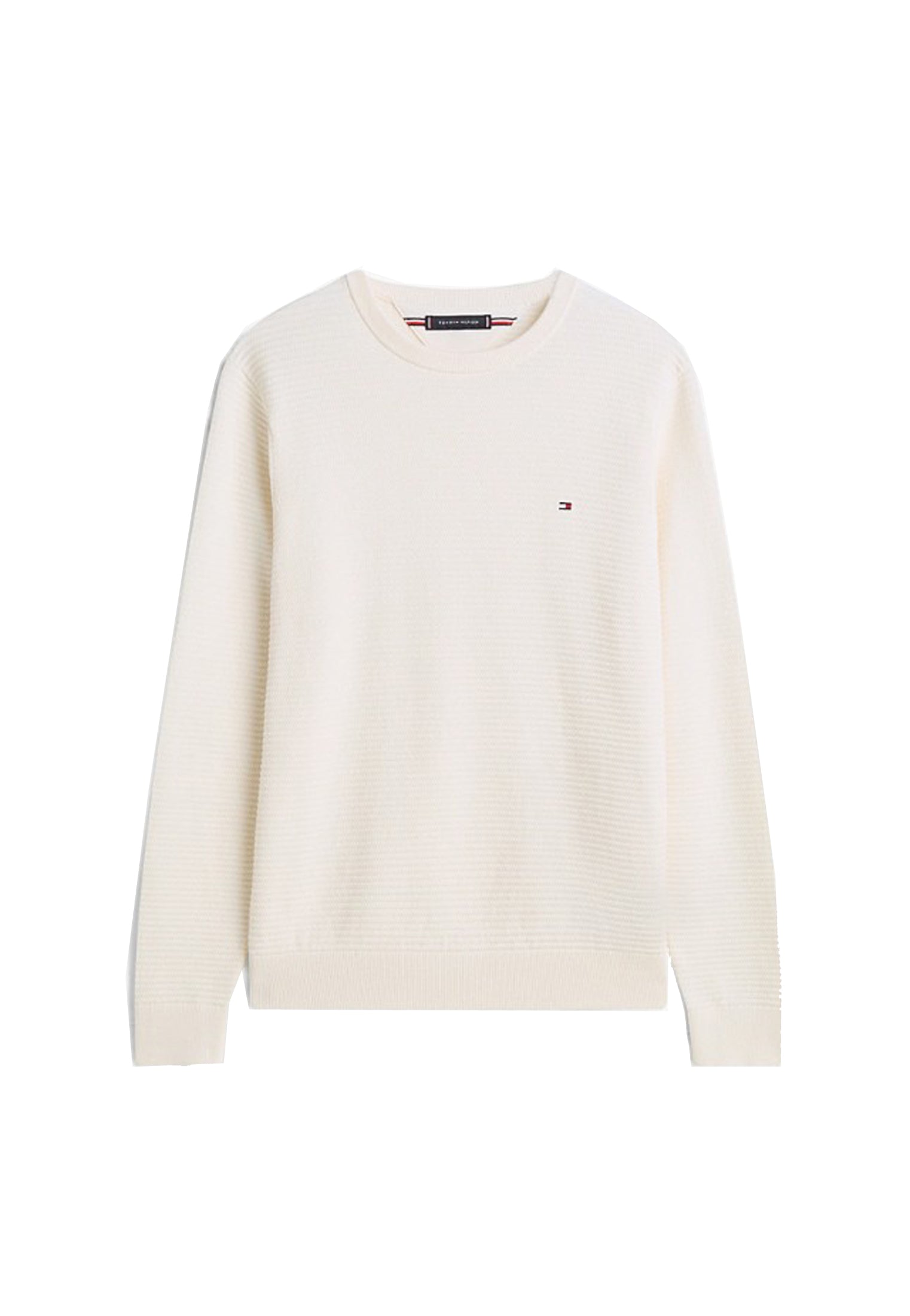Maglia pullover bianco cotone girocollo Tommy Hilfiger P26 MW0MW41643Z00 Z00Z00 TOMMY HILFIGER PRE 