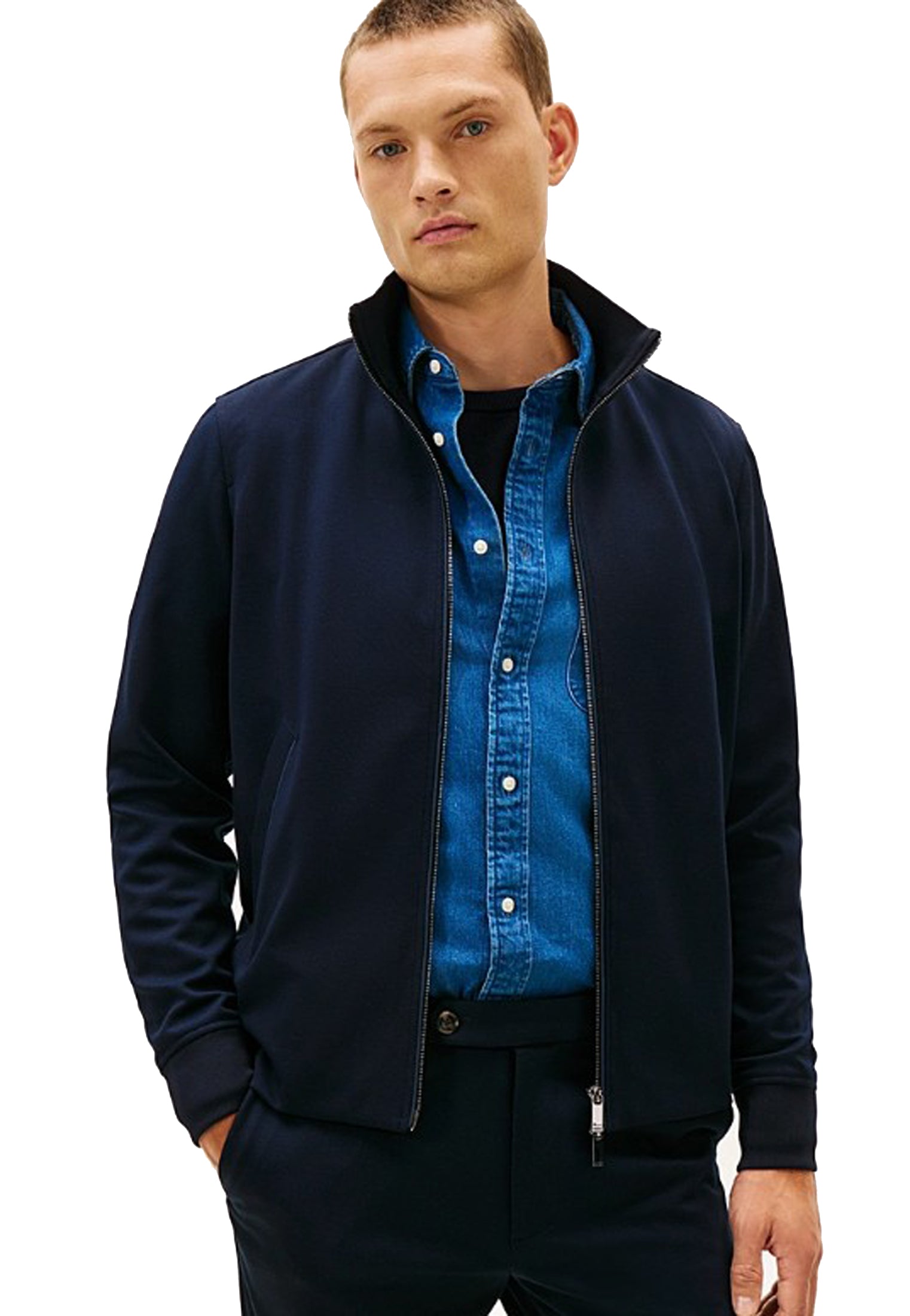 Cardigan Maglia full zip blu Tommy Hilfiger P26 MW0MW42559C1G C1GC1G TOMMY HILFIGER PRE 