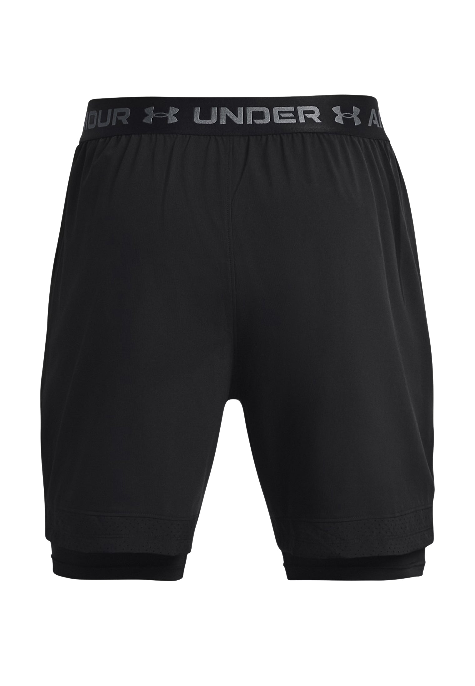 Pantaloncini sportivi neri doppi leggeri allenamento Vanish Under Armour P26 77-1373764 00020002 UNDER ARMOUR 