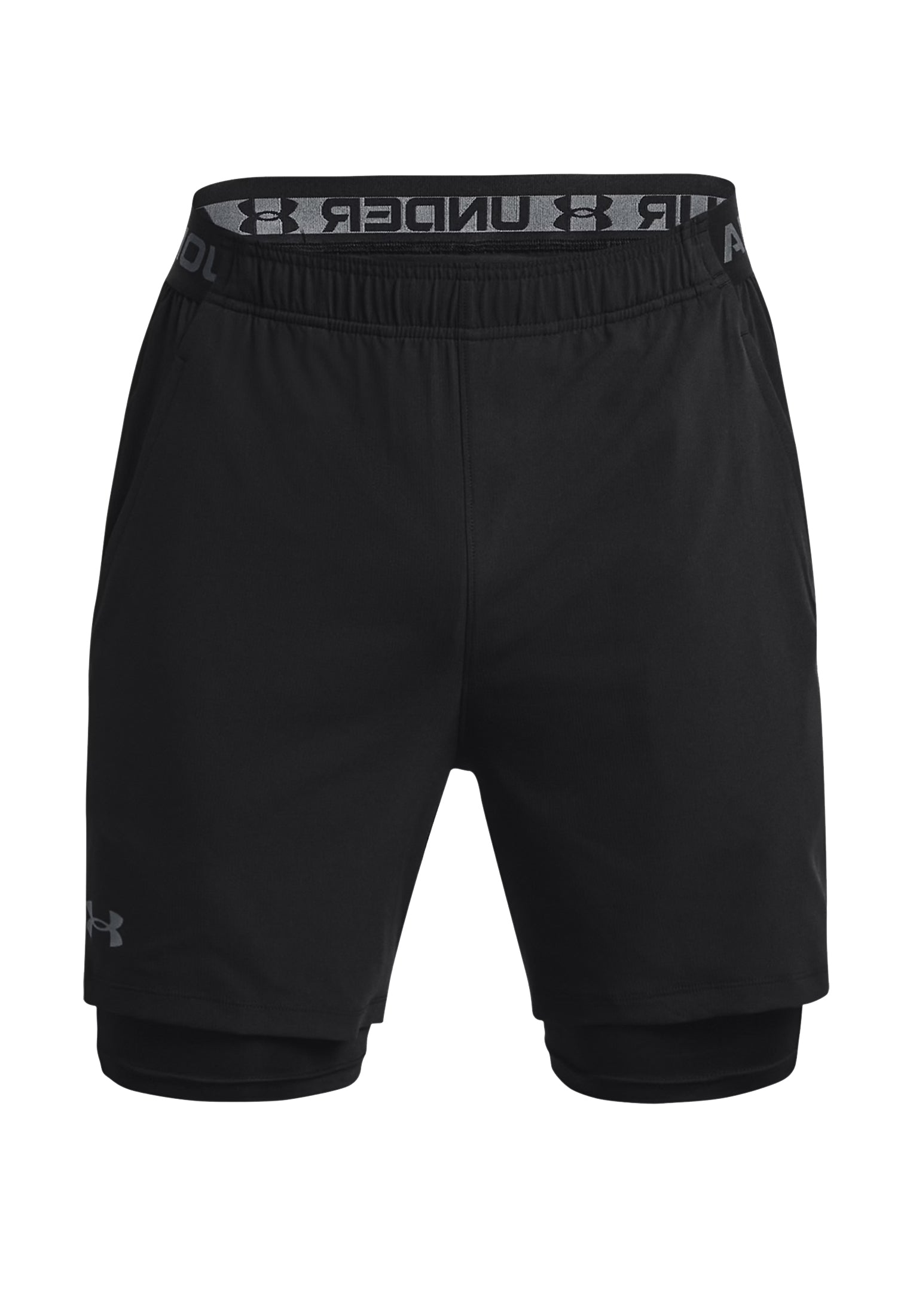 Pantaloncini sportivi neri doppi leggeri allenamento Vanish Under Armour P26 77-1373764 00020002 UNDER ARMOUR 