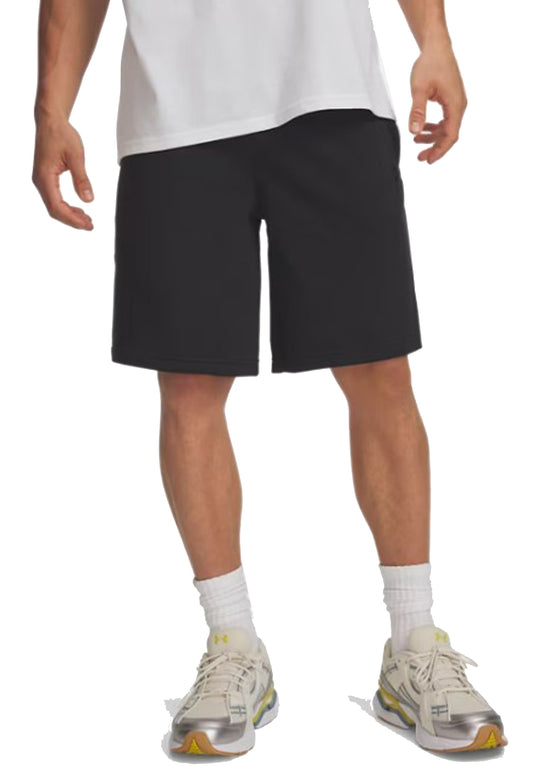 Pantaloncini sportivi neri tuta felpati Rival Under Armour P26 77-6009345 00010001 UNDER ARMOUR 