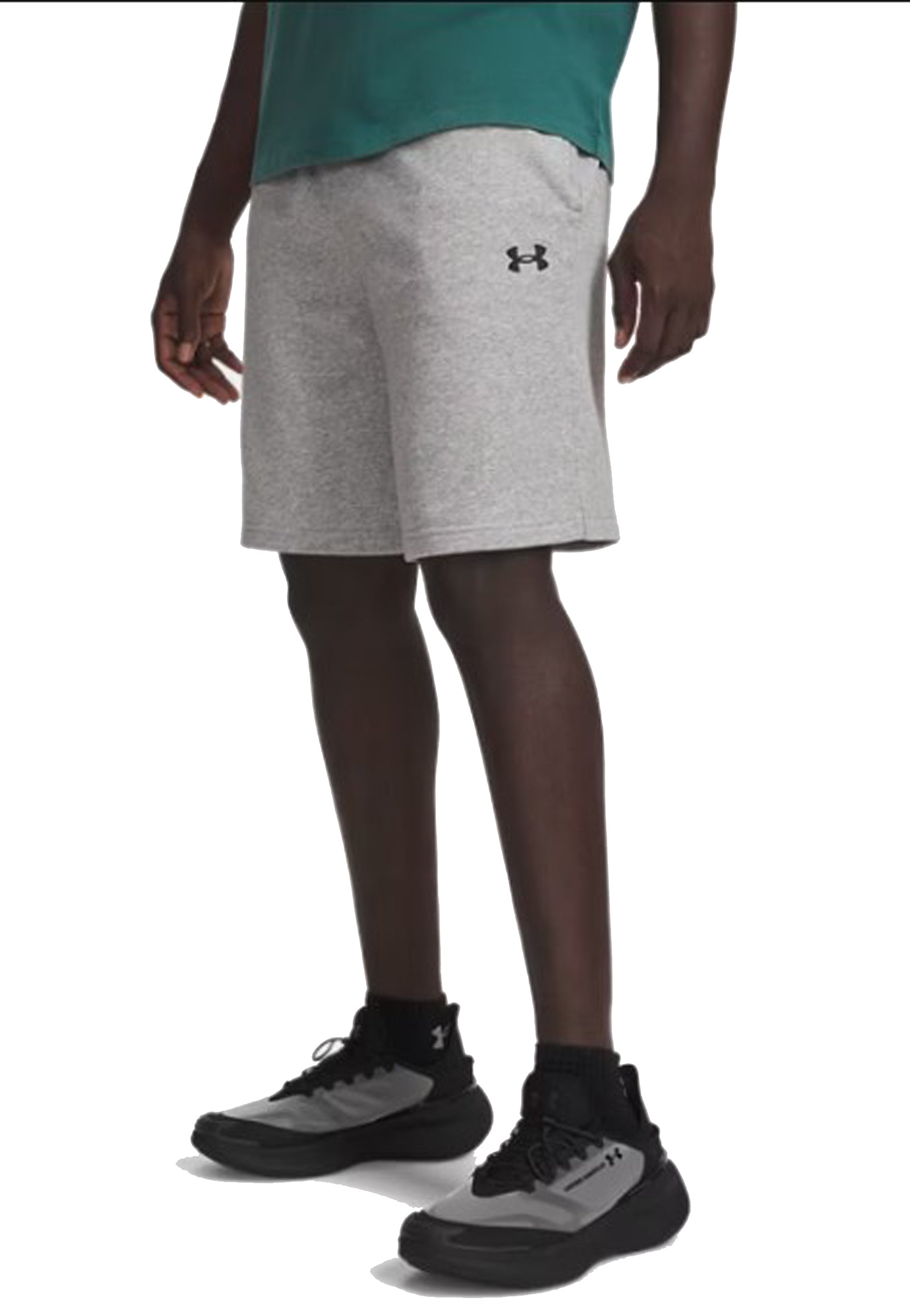 Pantaloncini sportivi grigi tuta felpati Rival Under Armour P26 77-6009345 00110011 UNDER ARMOUR 