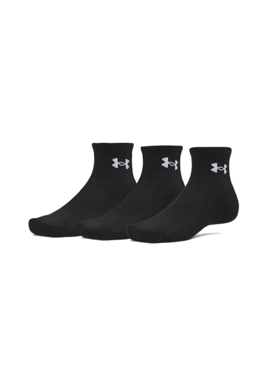 Pacco da 3 pezzi calze nere caviglia sportive performance Under Armour P26 77-6009686 00080008 UNDER ARMOUR 