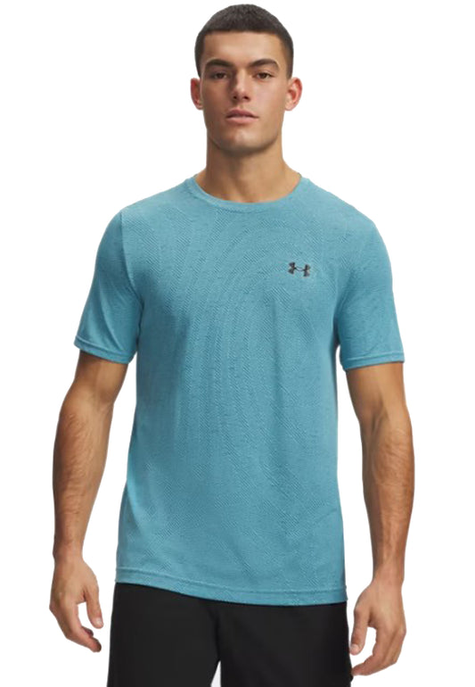 T-shirt girocollo sportiva allenamento blu Vanish Seamless Under Armour P26 77-6010603 04250425 UNDER ARMOUR 