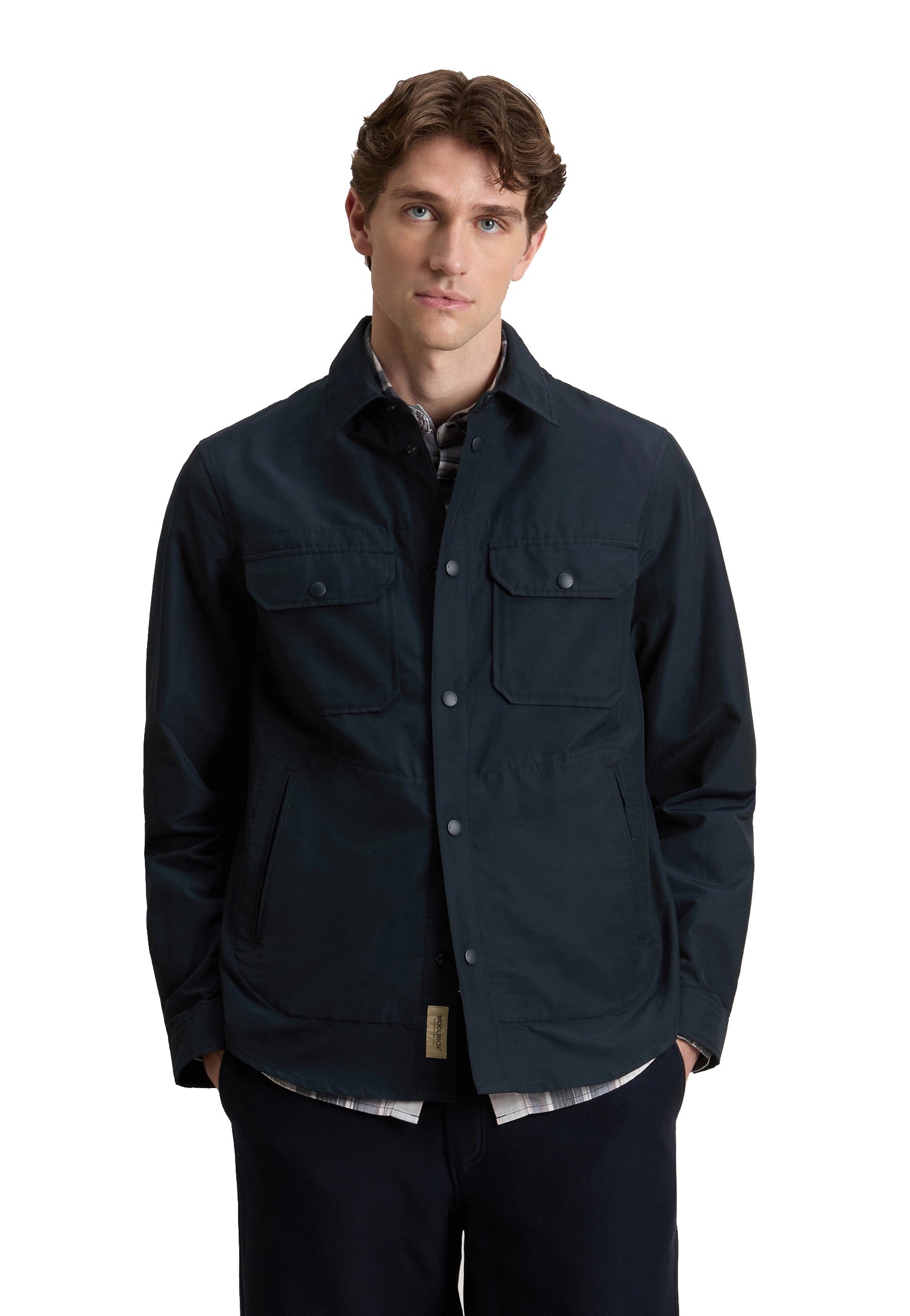 Giacca camicia leggera blu Light Ramar Woolrich P26 CFWOOS0186MRUT3662 MLBMLB WOOLRICH 