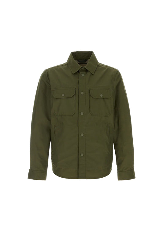 Giacca camicia leggera verde oliva Light Ramar Woolrich P26 CFWOOS0186MRUT3662 SMOSMO WOOLRICH 
