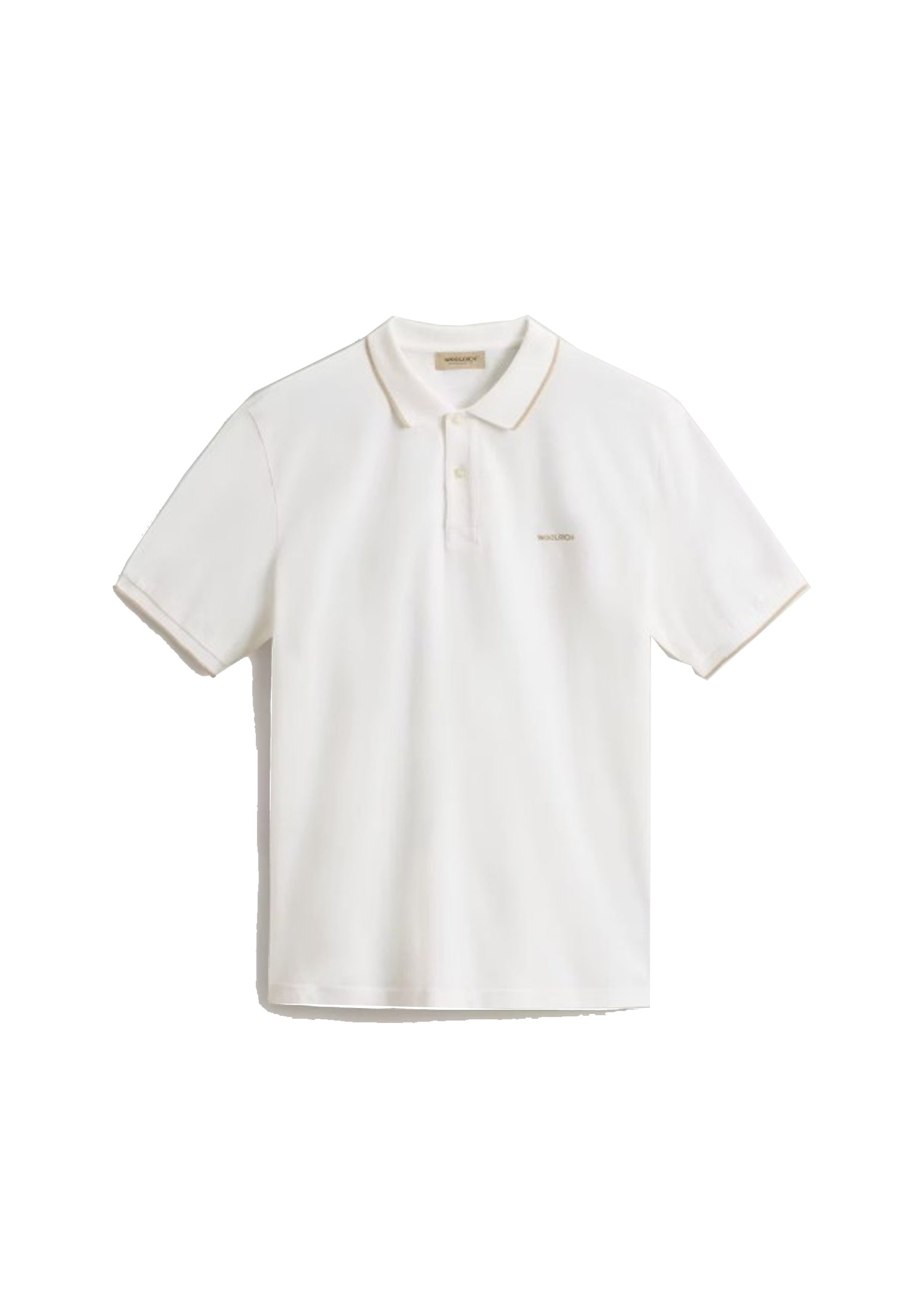 Polo a manica corta bianca cotone elasticizzato Monterey Woolrich P26 CFWOPO2000MRUT5348 82708270 WOOLRICH 