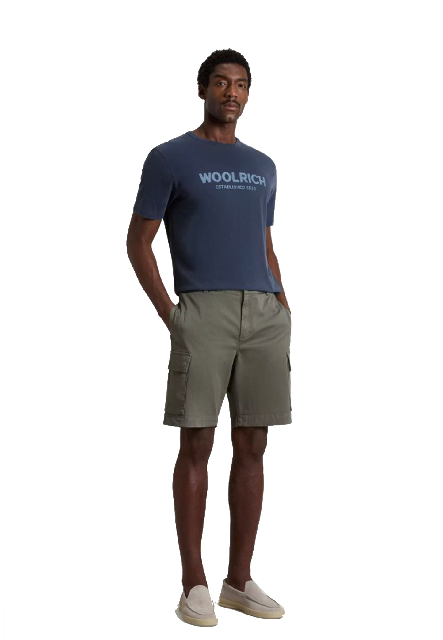 Pantaloncini bermuda cargo verde oliva cotone Woolrich P26 CFWOSH2001MRUT5262 66676667 WOOLRICH 