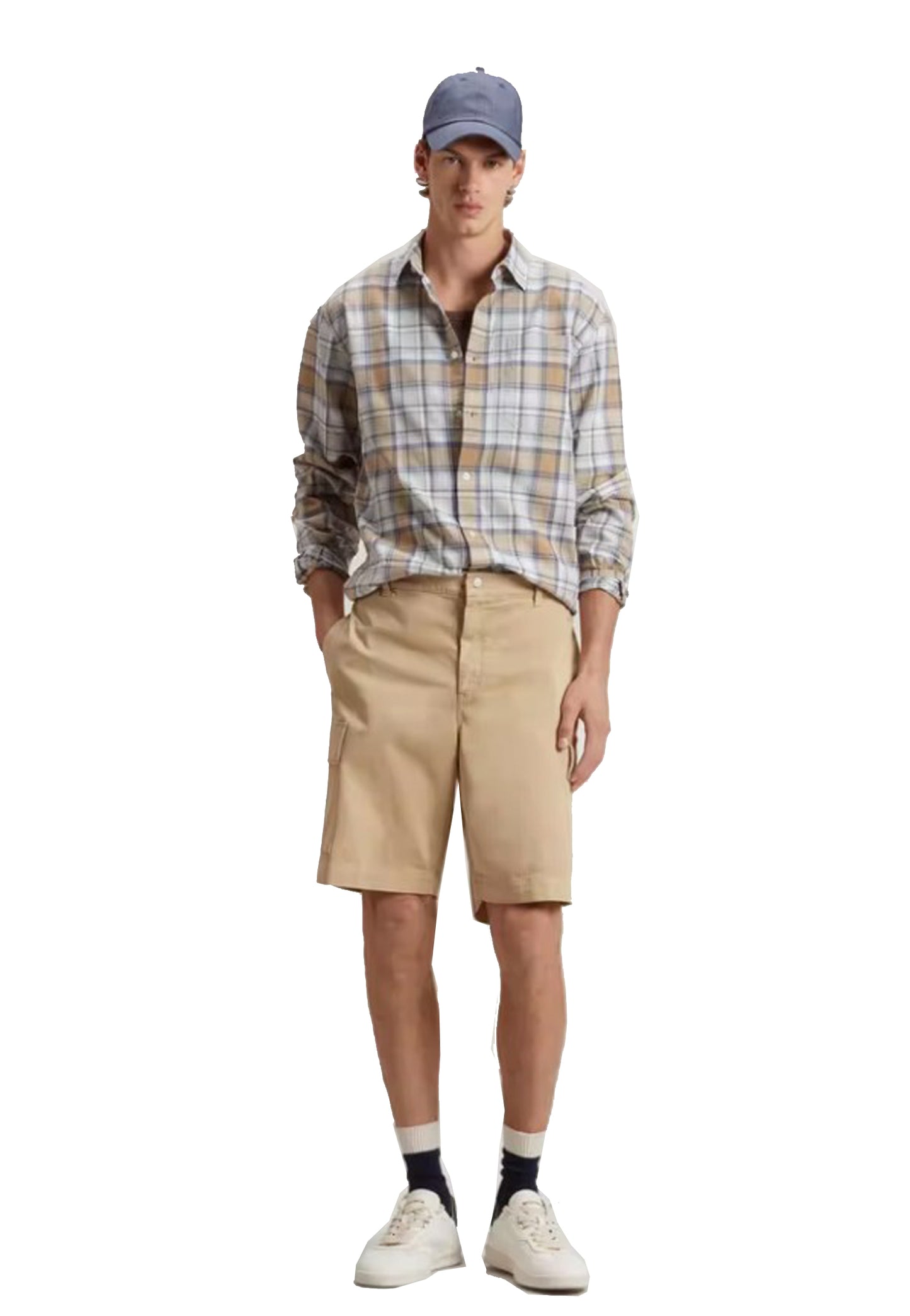 Pantaloncini bermuda cargo beige cotone Woolrich P26 CFWOSH2001MRUT5262 74367436 WOOLRICH 