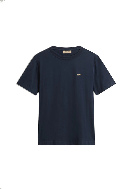 T-shirt girocollo blu cotone organico Woolrich P26 CFWOTE2012MRUT5334 39893989 WOOLRICH 