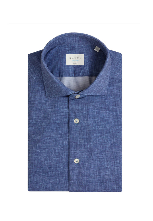 Camicia blu collo francese Active Shirt Xacus P26 ACT558ML/21636 //007 XACUS 