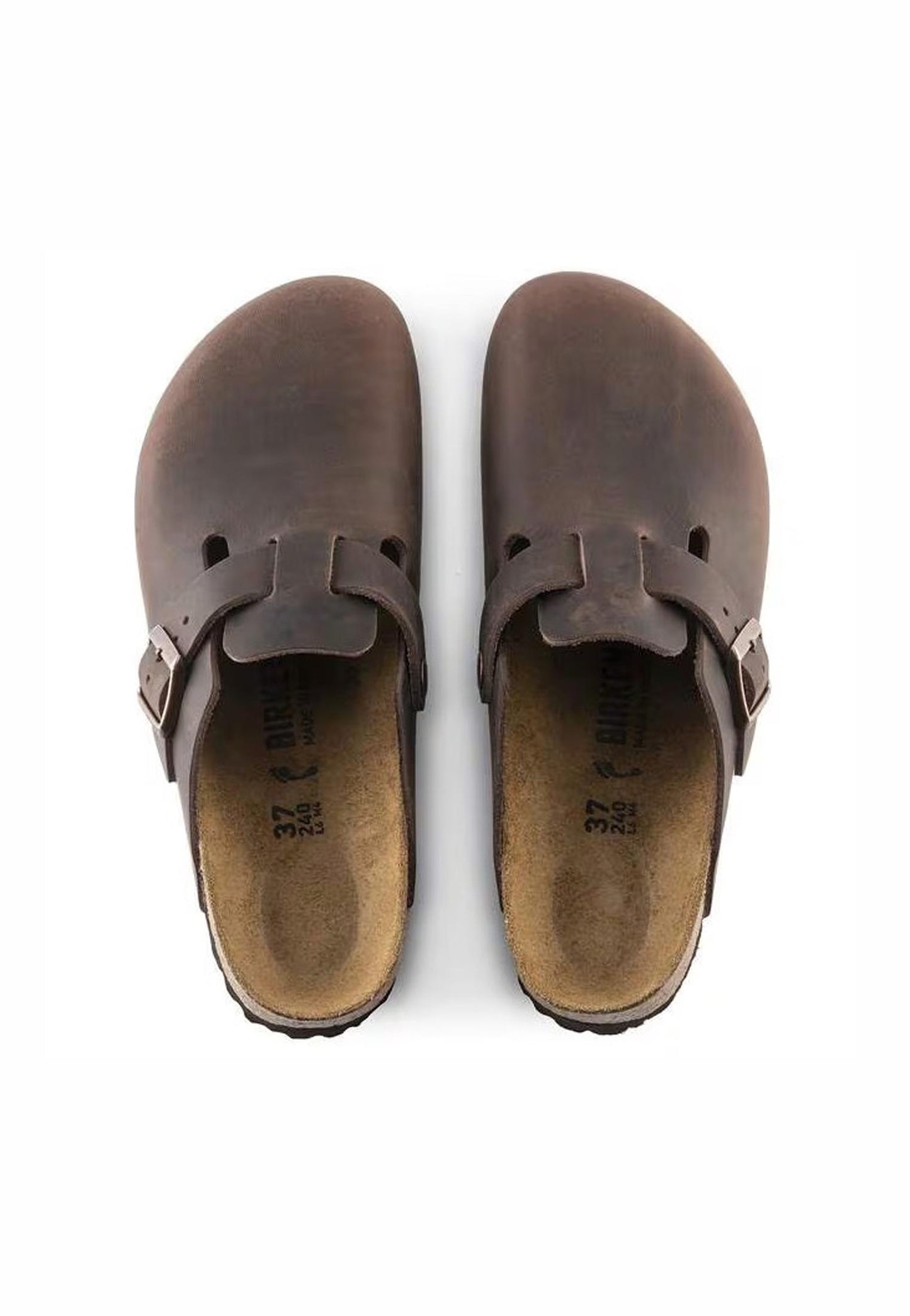Ciabatte sandali marroni scuri pelle oliata Habana Birkenstock P26 860133 BI-C2 BIRKENSTOCK 