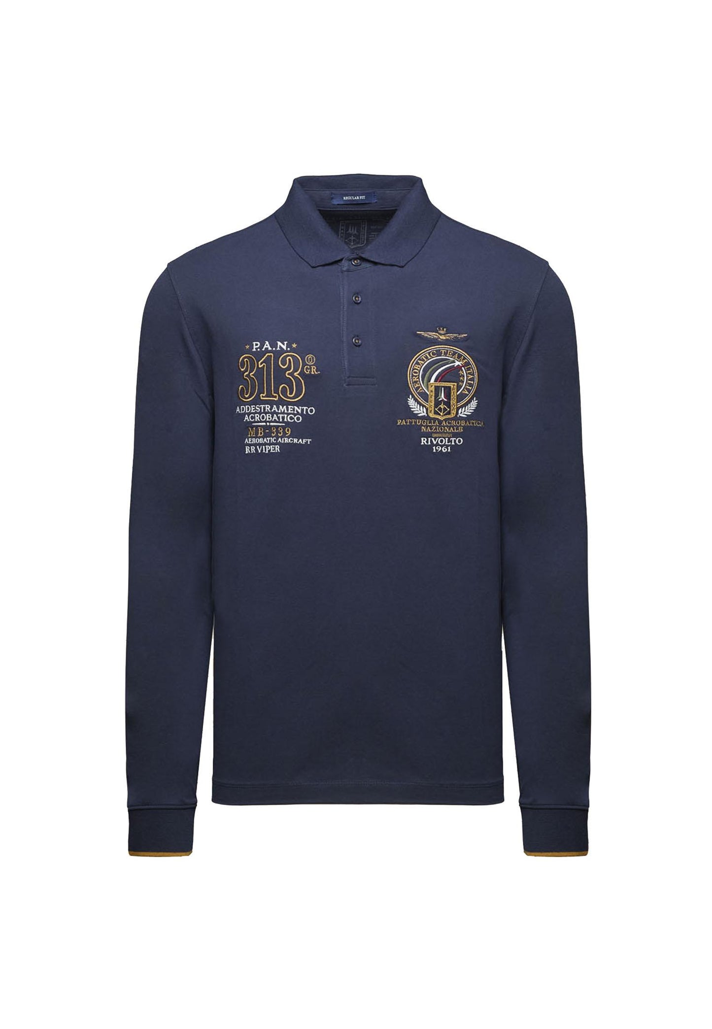 Polo blu Frecce Tricolori ricamata Aeronautica Militare A25 252PO1890UP00400 0818408184 AERONAUTICA MILITARE 