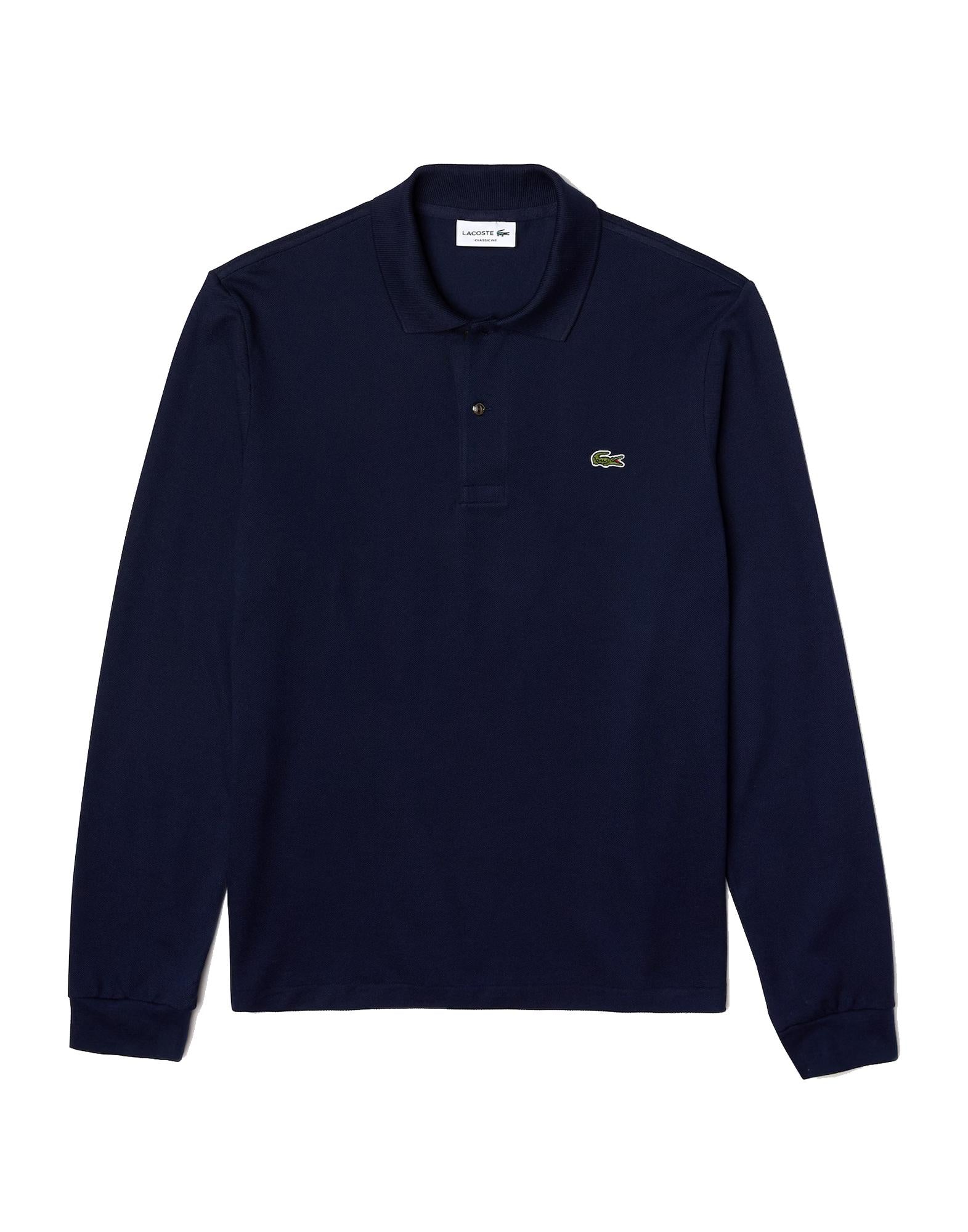 Polo classica blu a maniche lunghe Lacoste A23 L1312 166166 LACOSTE 