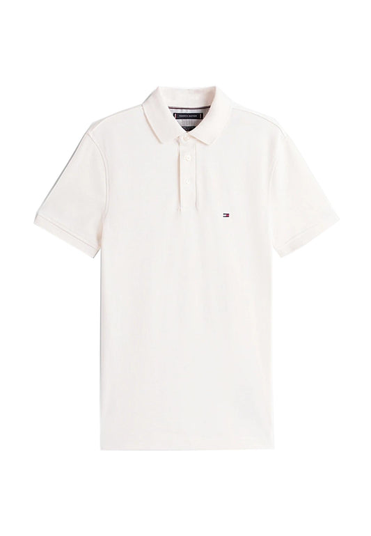 Polo bianca perla cotone slim fit Tommy Hilfiger P26 MW0MW17771Z00 Z00Z00 TOMMY HILFIGER 
