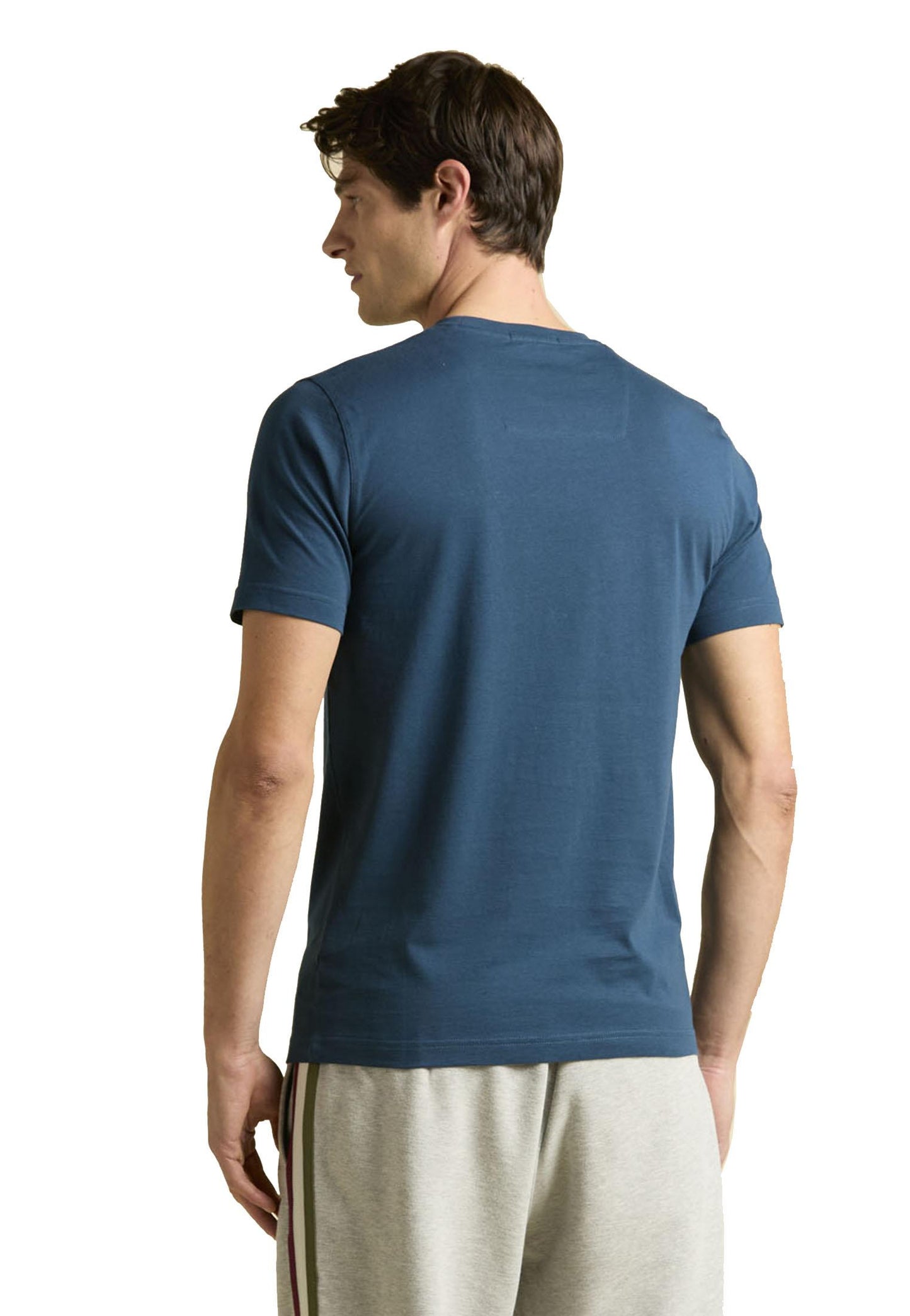 T-shirt girocollo stampata petrolio Aeronautica Militare A25 252TS2479UJ00641 2131521315 AERONAUTICA MILITARE 