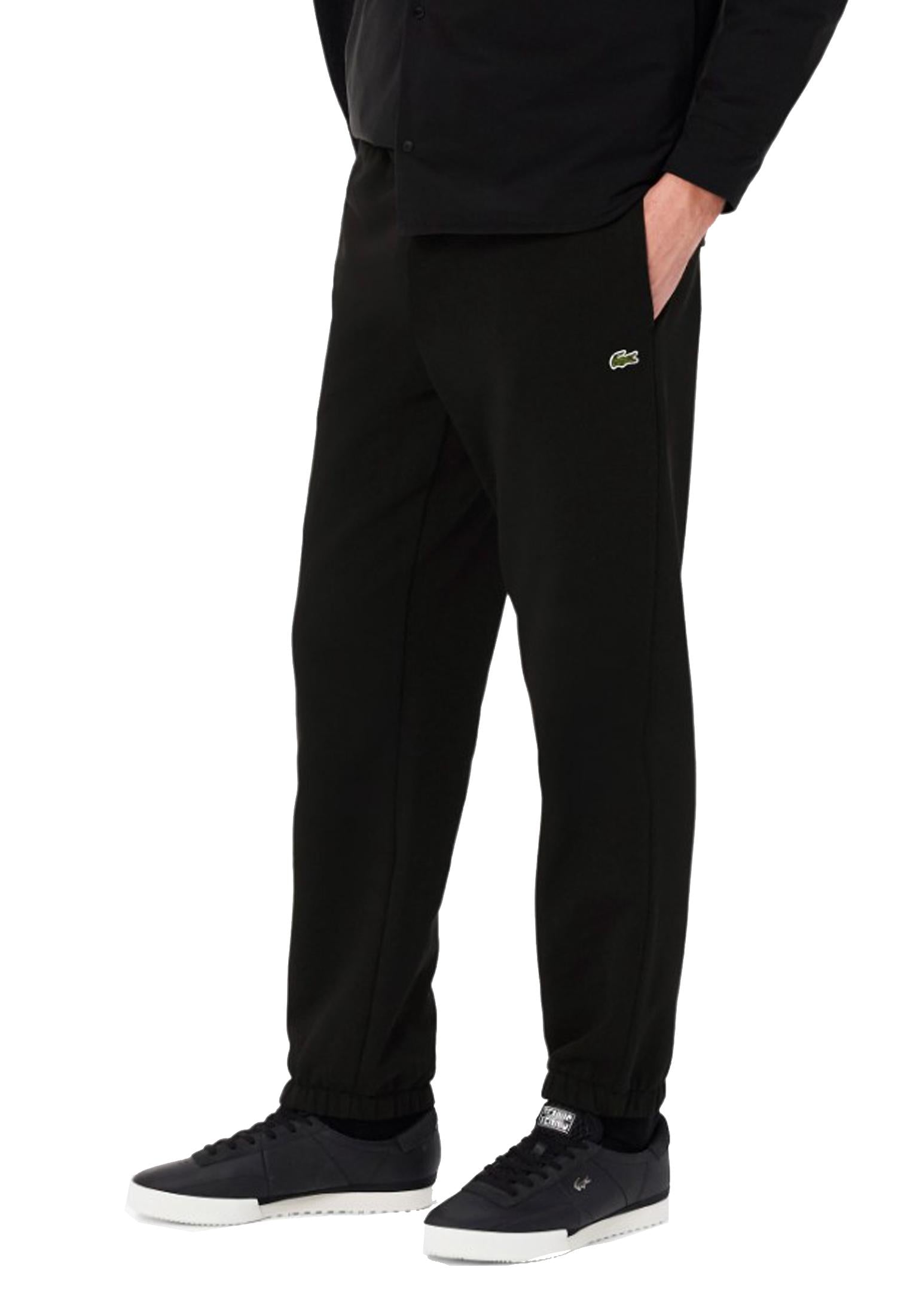 Pantaloni tuta neri regular fit sportivi Lacoste A25 XH9610 031031 LACOSTE 