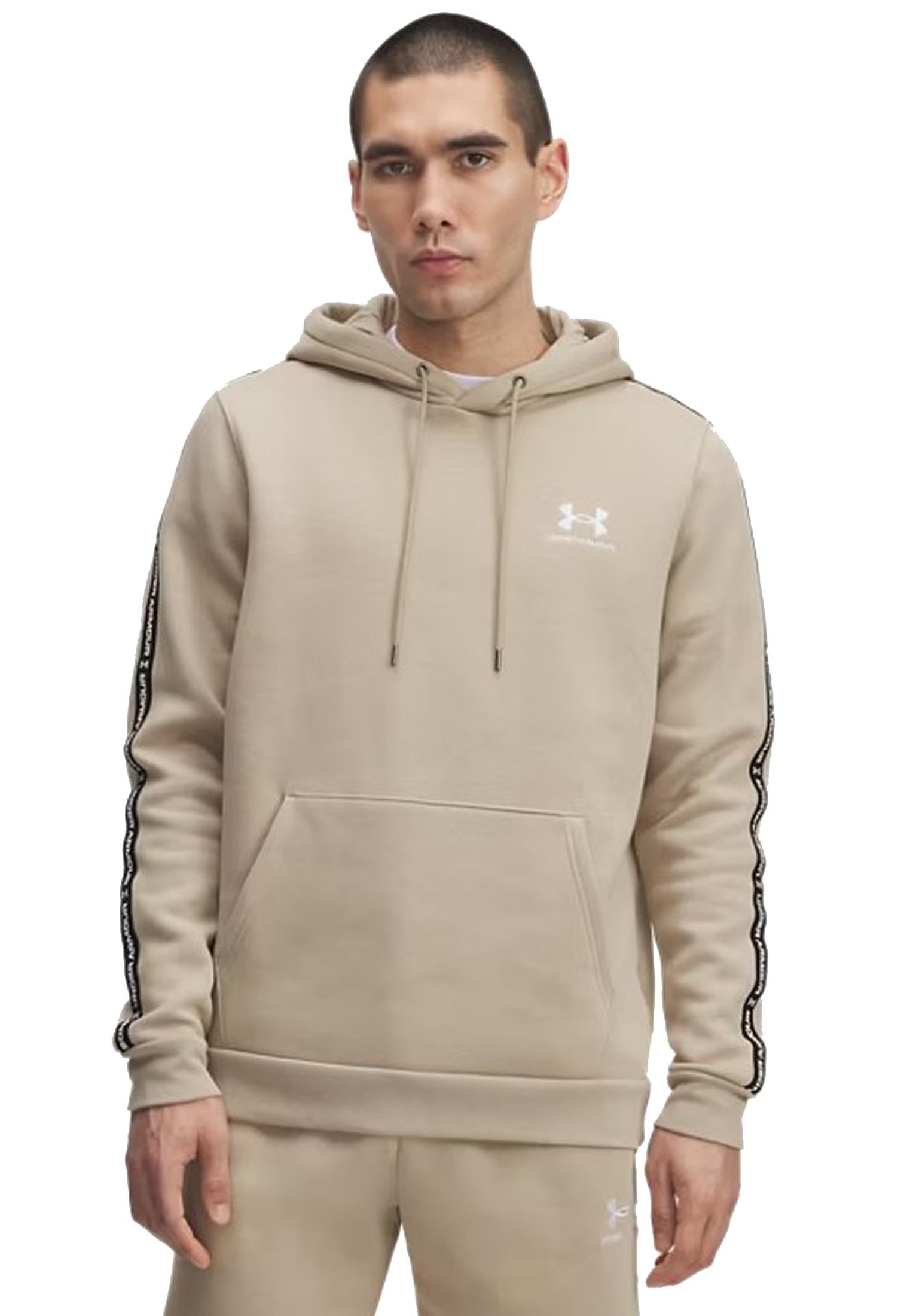 Felpa con cappuccio beige pile Icon Fleece Under Armour A25 77-1389356 02990299 UNDER ARMOUR 