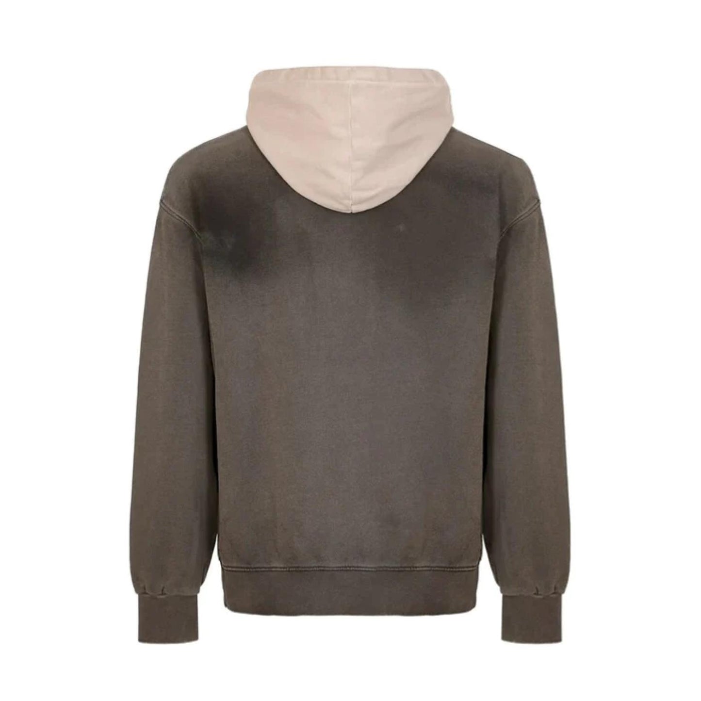 Felpa nera con cappuccio grigio chiaro e grafica centrale Disclaimer A24