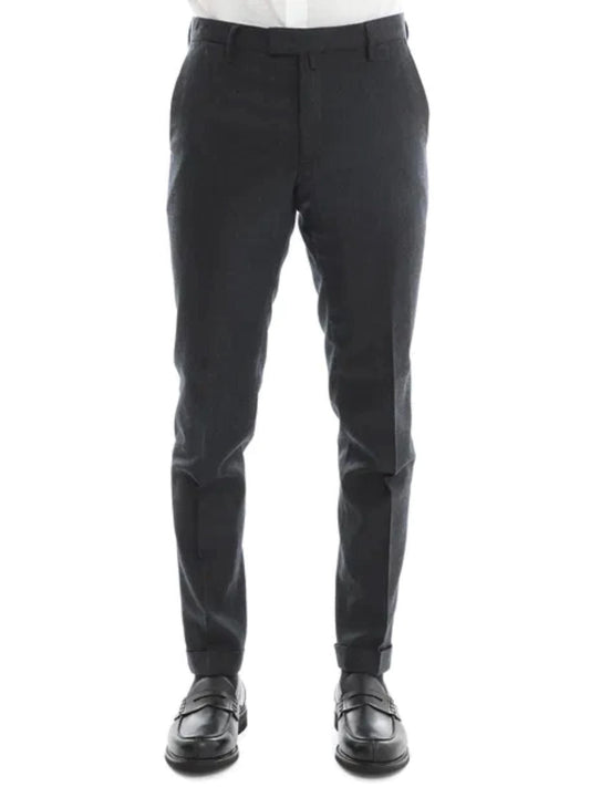 Pantaloni uomo natural stretch con zip grigio antracite Briglia 1949 A24 BG03P 424129 0009000090 BRIGLIA 1949 