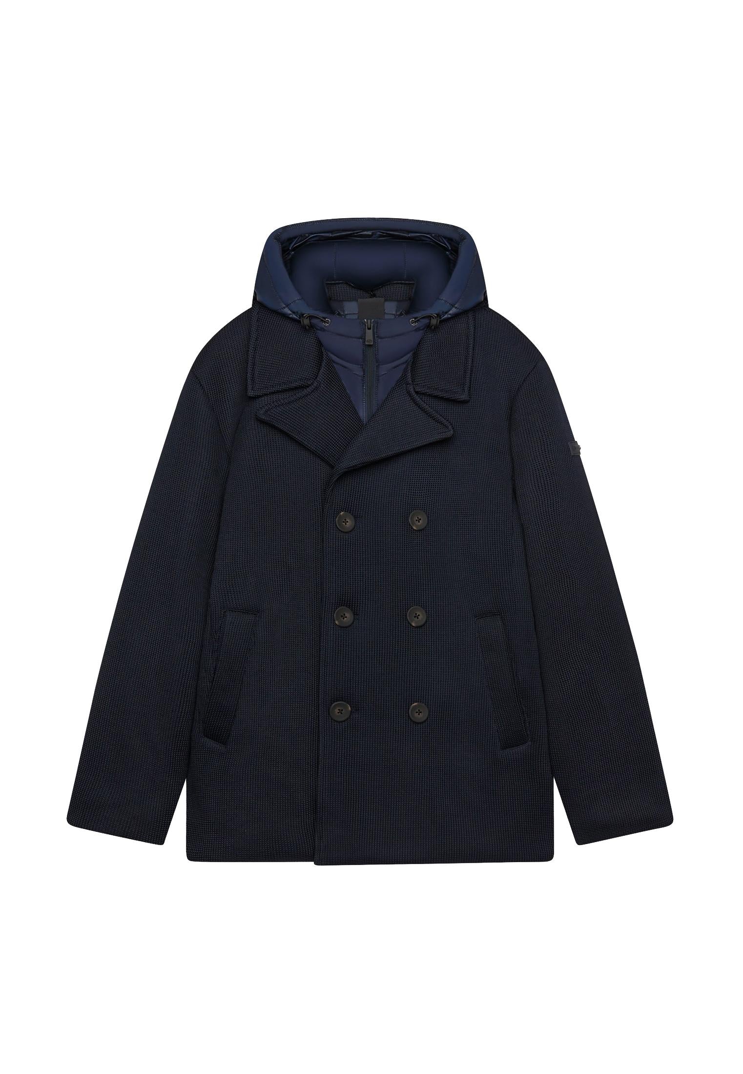 Giubbotto cappotto imbottito blu navy con cappuccio Unity A25 JA-GRAVITY-AW25 BNBN UNITY 