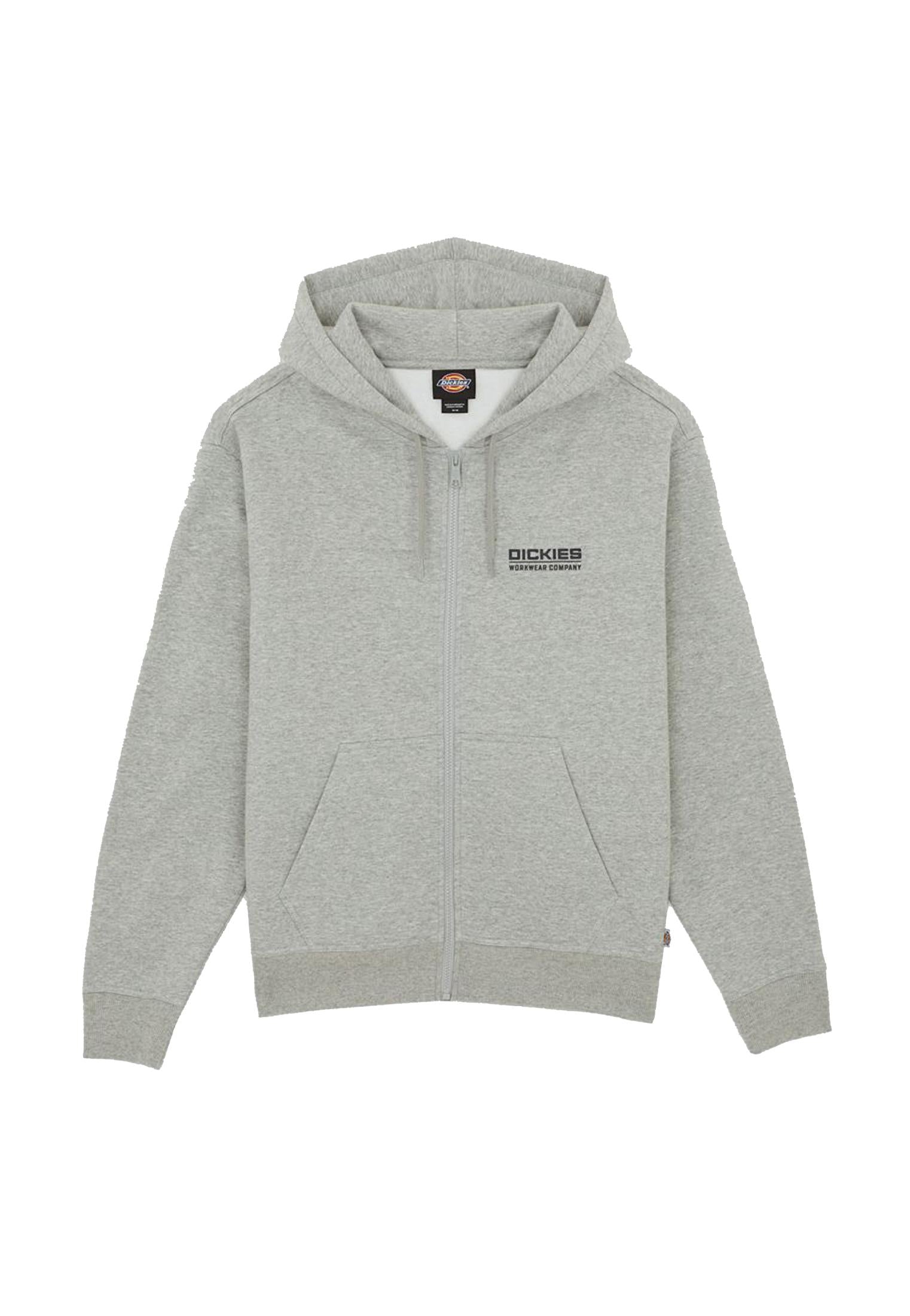 Felpa con cappuccio fullzip grigia Bolivar Dickies A25 DK0A88L5GYM1 DKGYMDKGYM DICKIES 