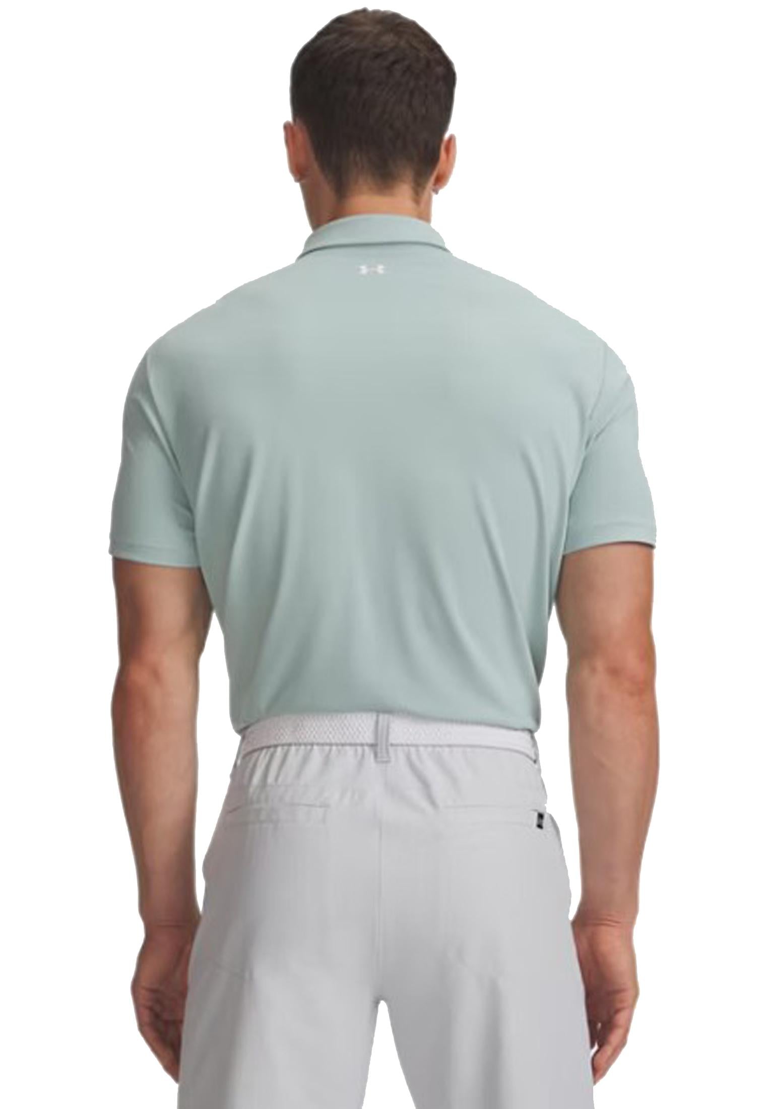 Polo a manica corta sportiva azzurra Golf Drive Pique Under Armour P26 77-6012303 04770477 UA GOLF 