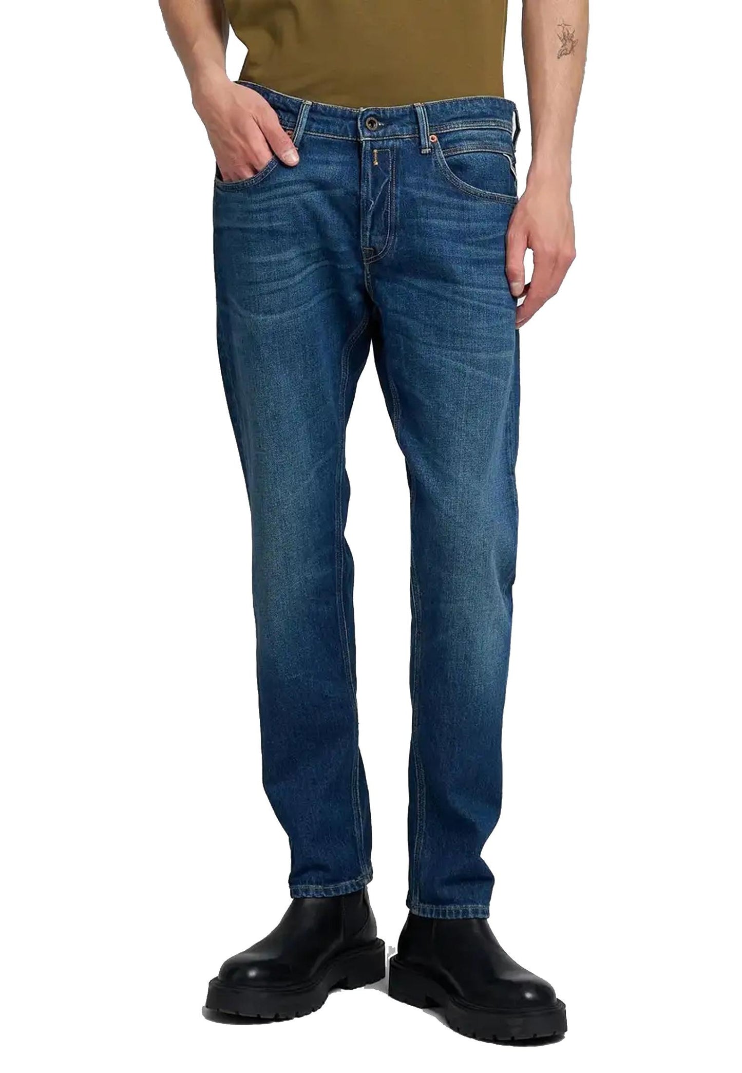 Pantaloni jeans blu regular fit Willbi Replay A25 M1008R.000.795 940 007007 REPLAY 
