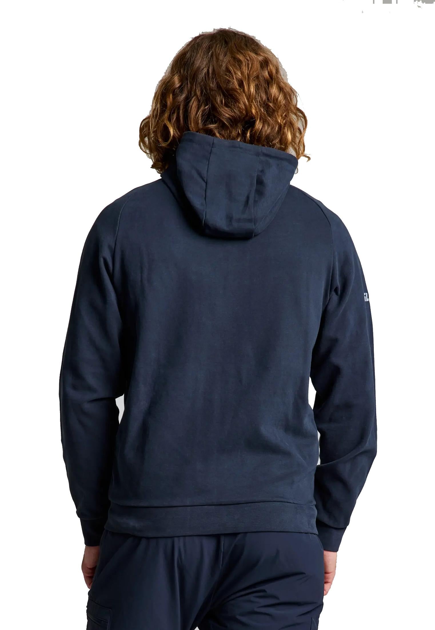 Felpa con cappuccio blu cotone Deck FZ Slam A25 A106007S00 W13DARK NAVY SLAM 