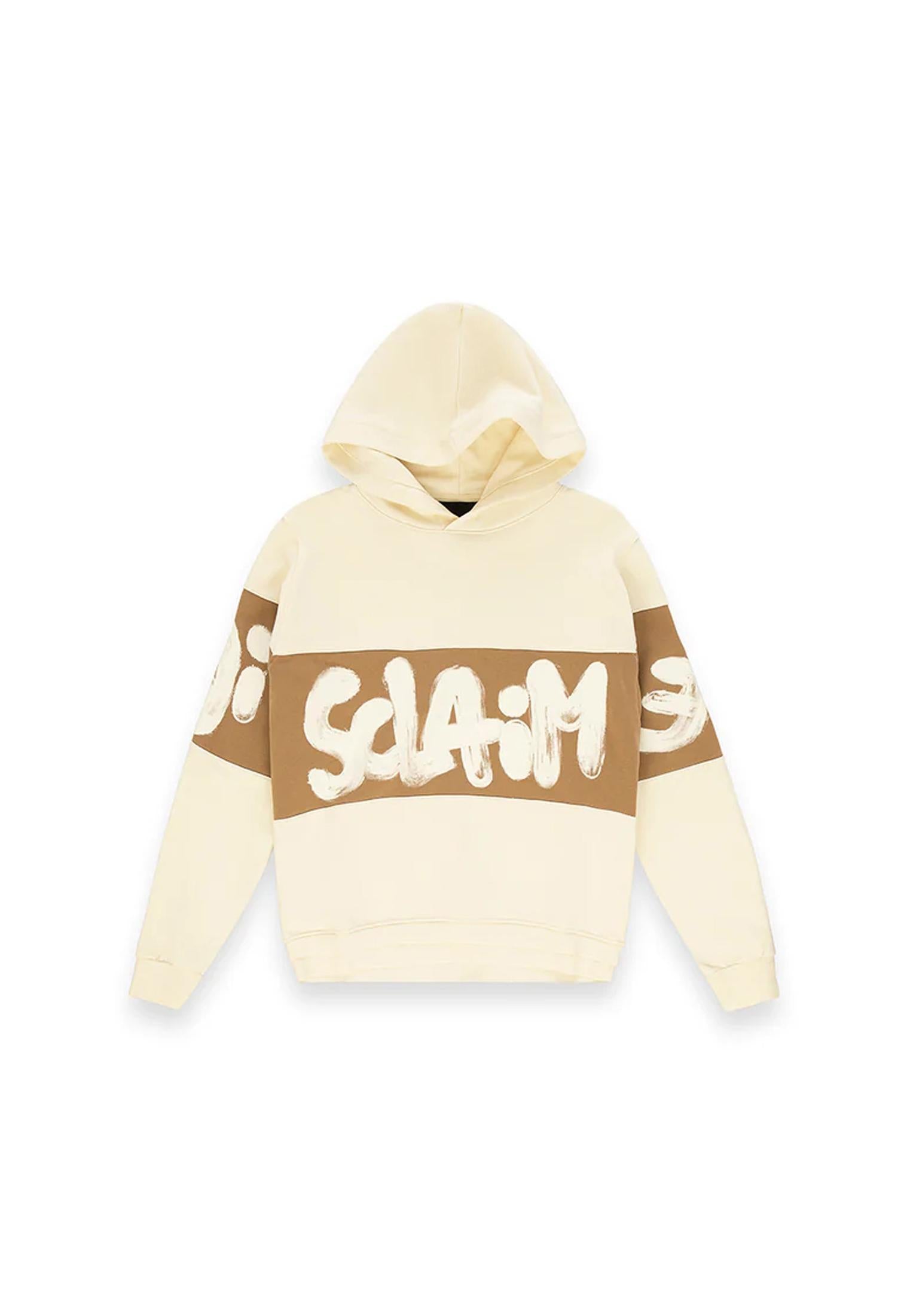 Felpa di cappuccio beige cotone Disclaimer A25 25IDS55362 //LATTE DISCLAIMER 