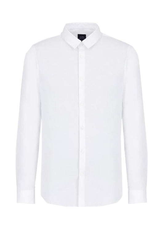 Camicia bianca slim fit popeline stretch Armani Exchange P25