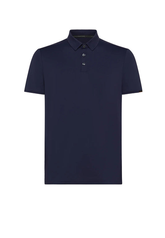 Polo mezza manica blu elasticizzata traspirante Oxford Logo RRD P26 26217 6161 RRD 