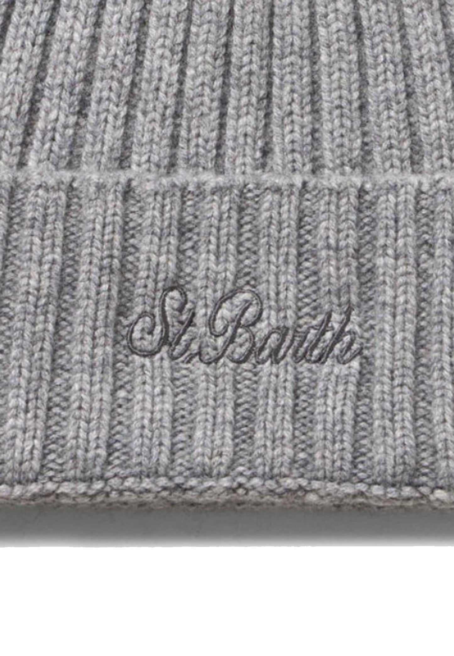 Berretto grigio invernale a coste cashmere MC2 Saint Barth A25 WENG025 00036I00036I MC2 