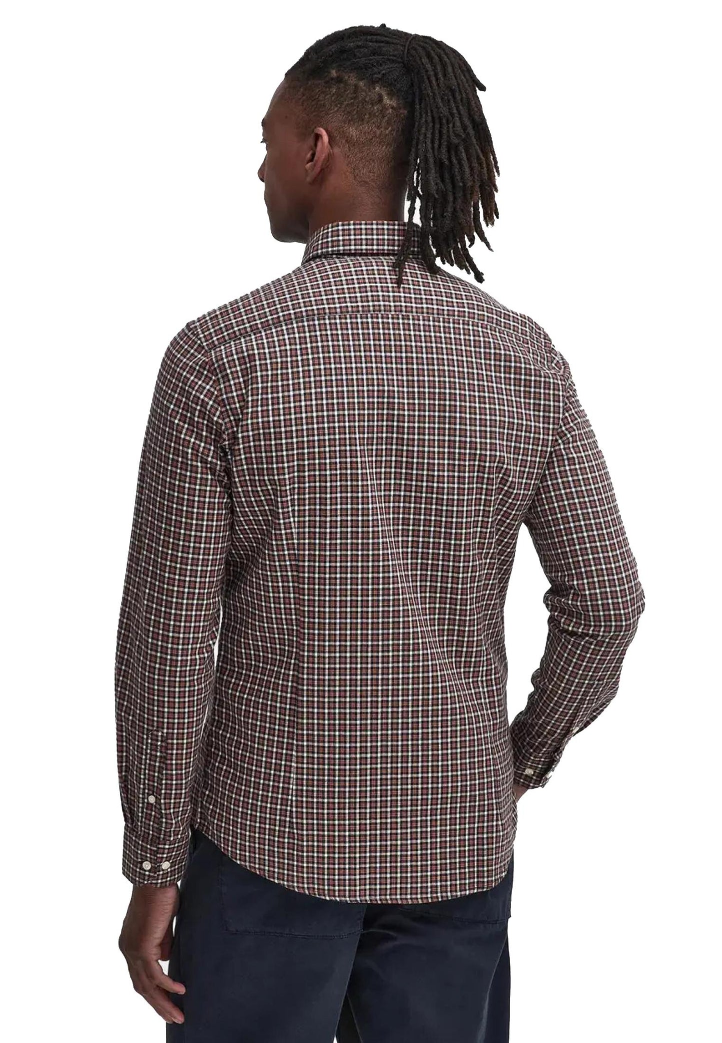 Camicia sartoriale blu quadrati Padshaw Barbour A25 252MMSH5027 NY91NY91 BARBOUR 