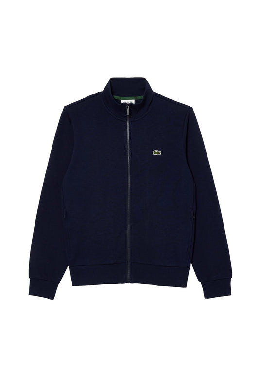 Felpa in pile collo alto full zip blu Lacoste A25 SH9622 166166 LACOSTE 