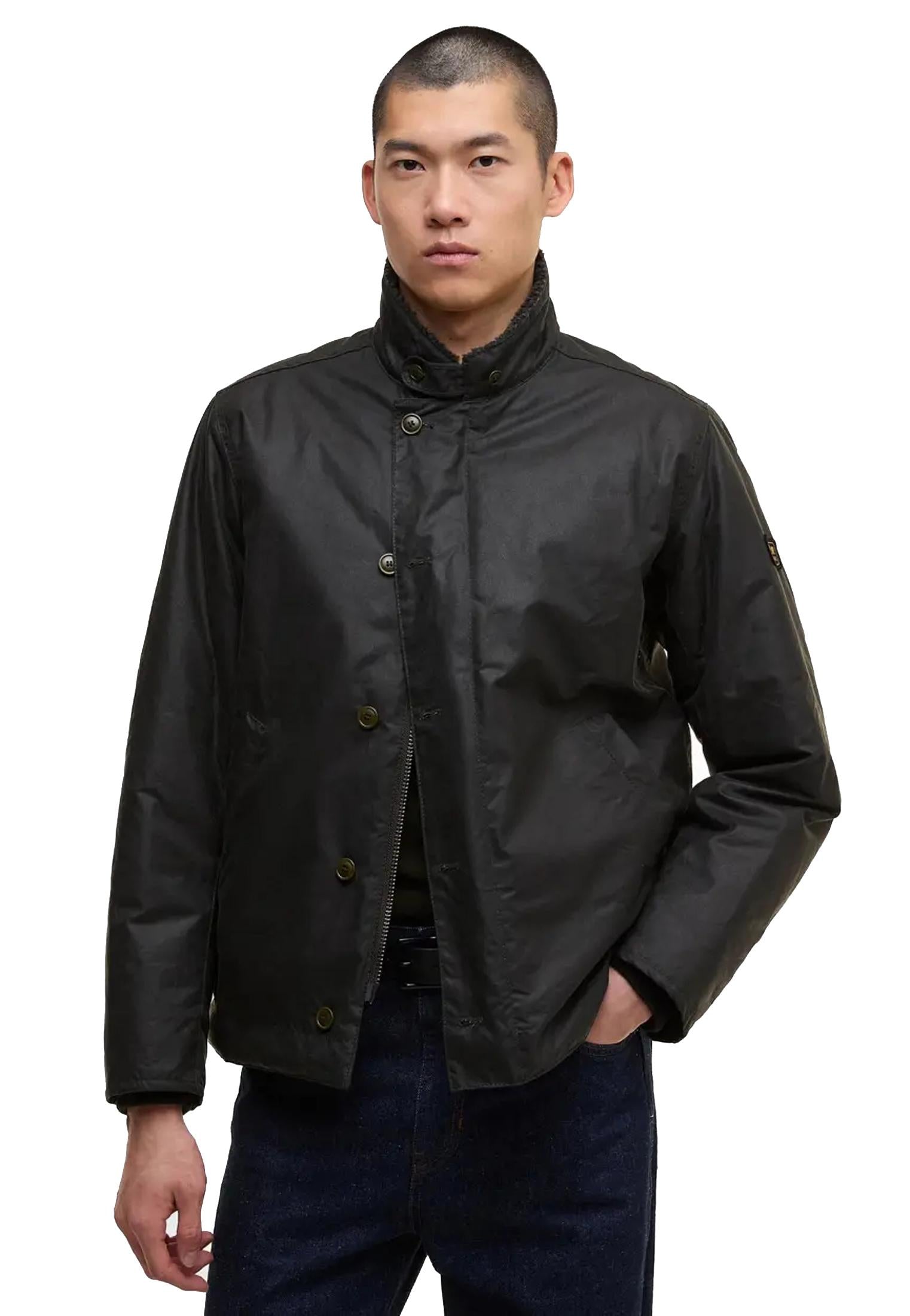 Giacca cerata blu Mayburn collo pile Barbour A25 252MMWX2504 SG51SG51 BARBOUR INTERNATIONAL 