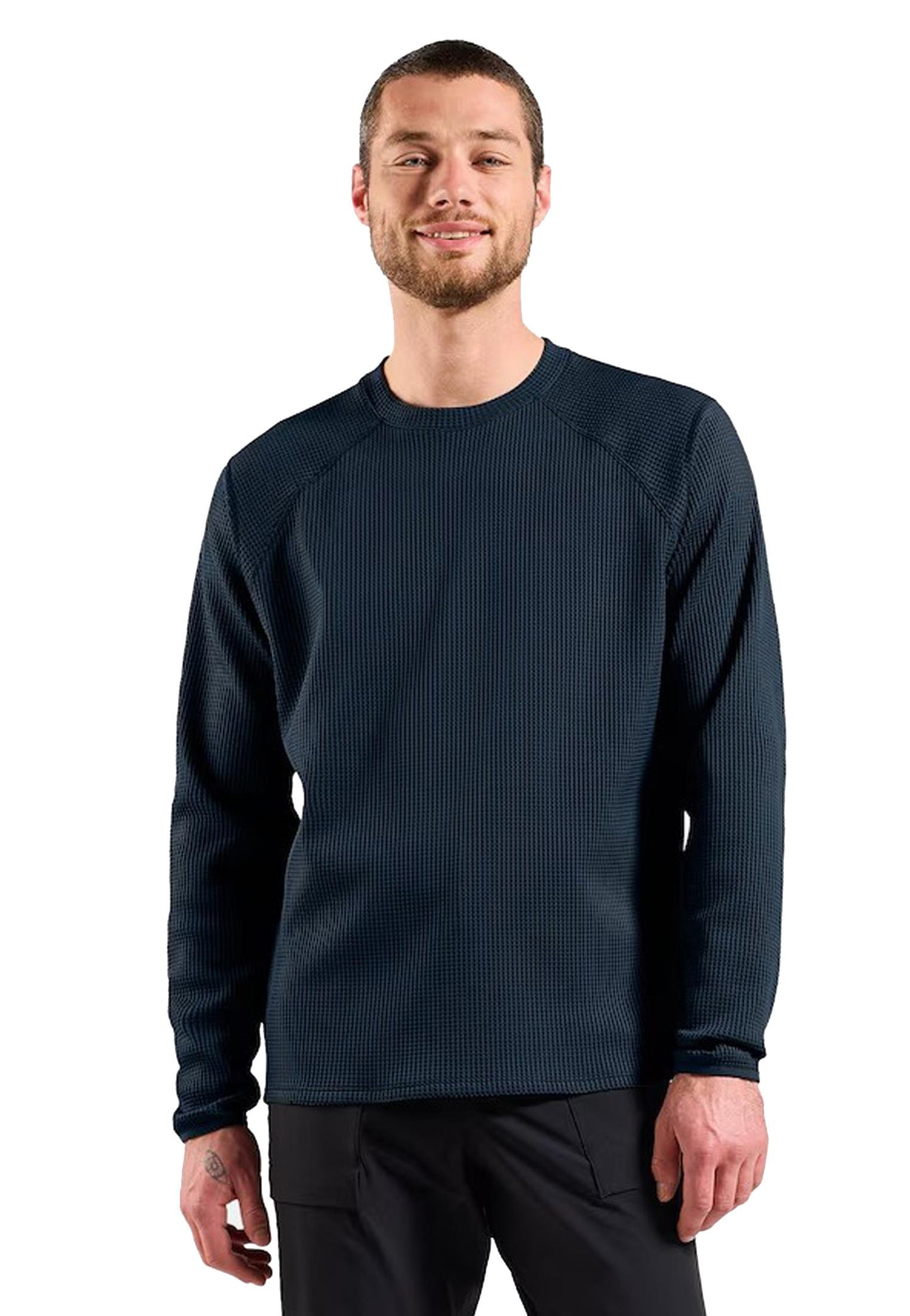 T-shirt manica lunga sportiva traspirante allenamento sci blu Cubic Odlo A25 542992 2073120731 ODLO 