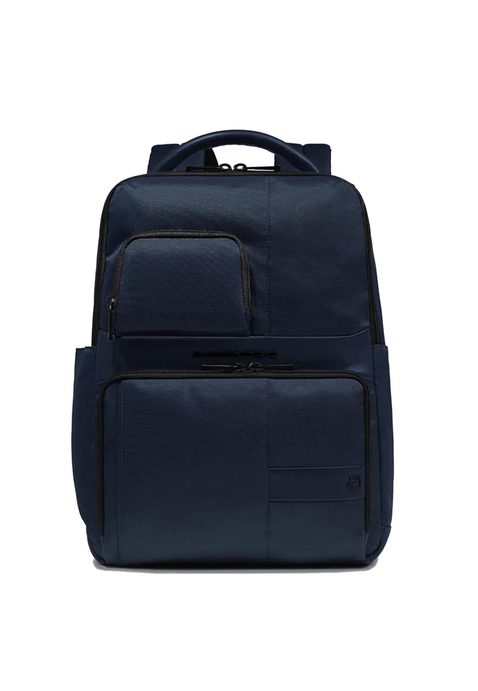 Zaino blu porta pc e porta Ipad misto pelle e tessuto Piquadro A25 CA6238W129 BLUBLU PIQUADRO 