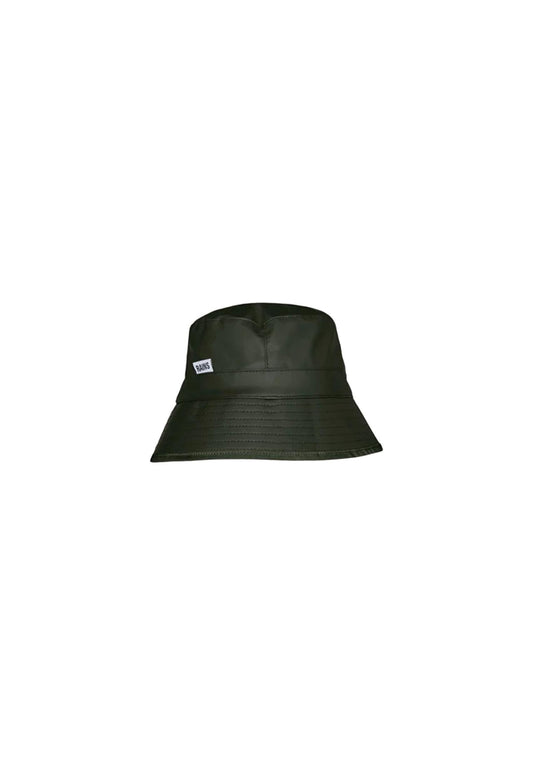 Cappello pescatora verde Bucket hat impermeabile Rains P24
