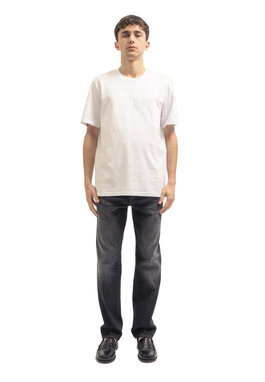 T-shirt bianca girocollo cotone Bold Department Five P26 UT510 2JF0034 001001 DEPARTMENT FIVE 