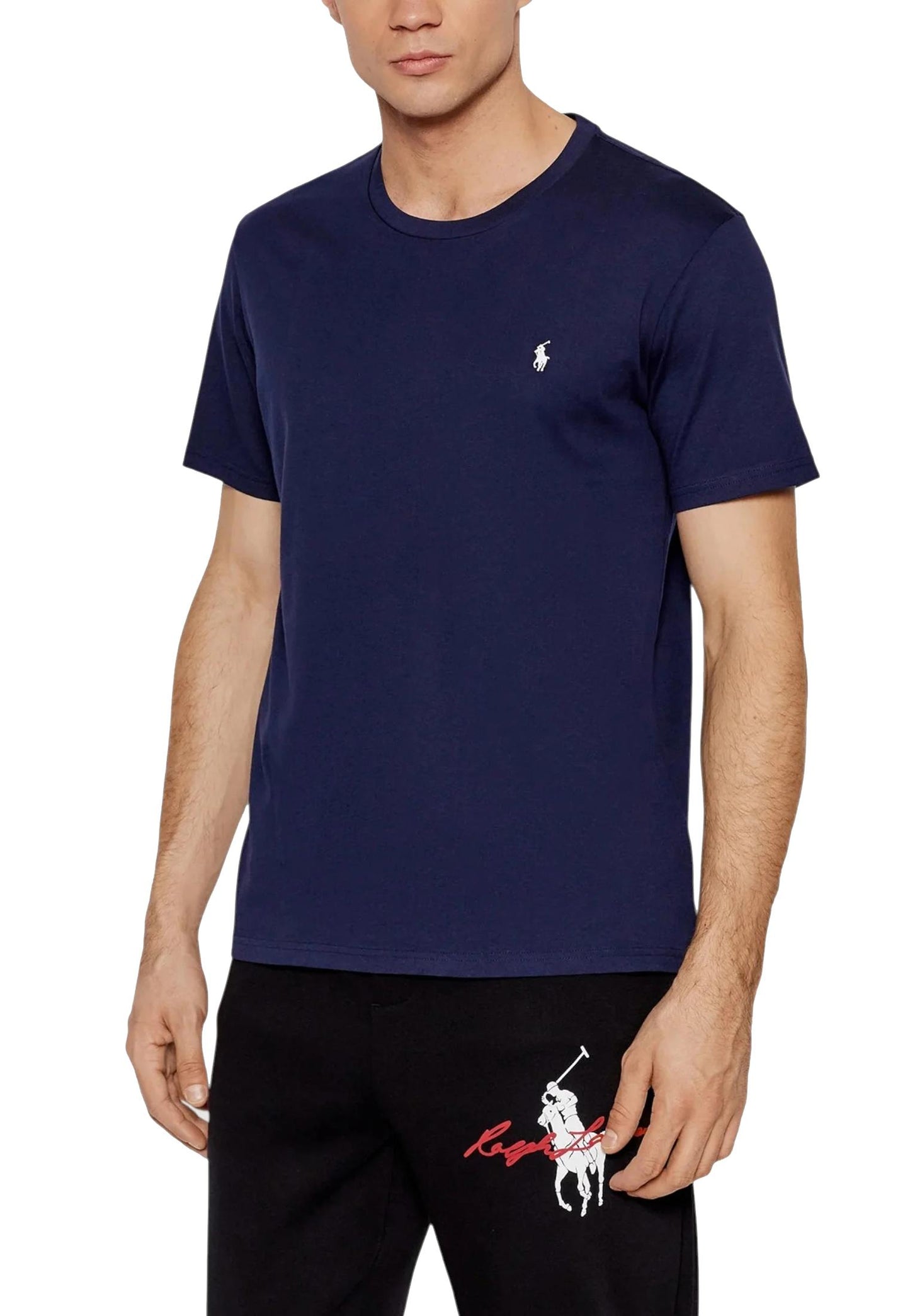 T-shirt girocollo cotone blu Polo Ralph Lauren P26 714844756007 CRUISE NAVY / WHITE PP POLO RALPH LAUREN 