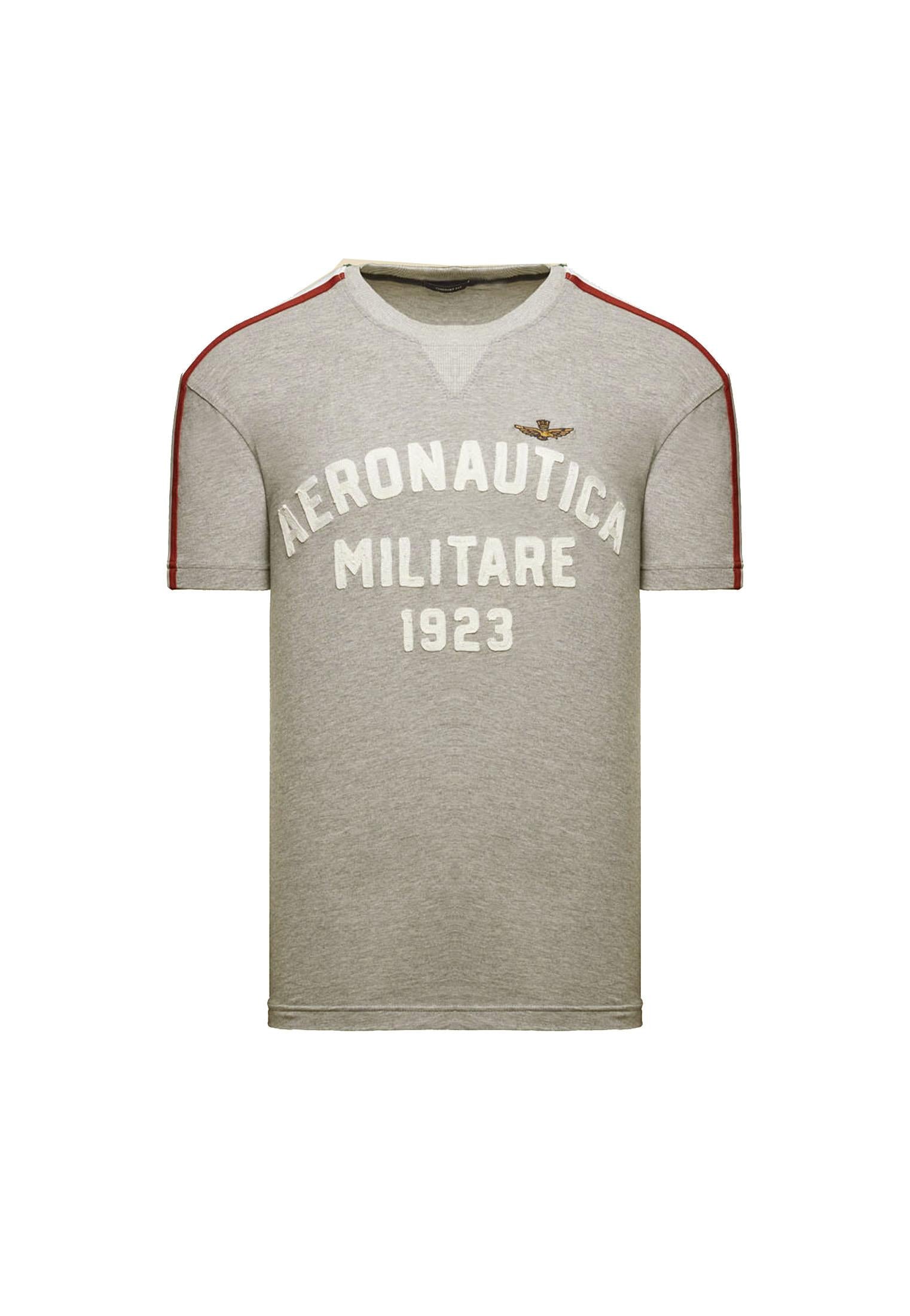 T-shirt girocollo grigia sportiva Aeronautica Militare P26 261TS2516UJ00723 1717117171 AERONAUTICA MILITARE 