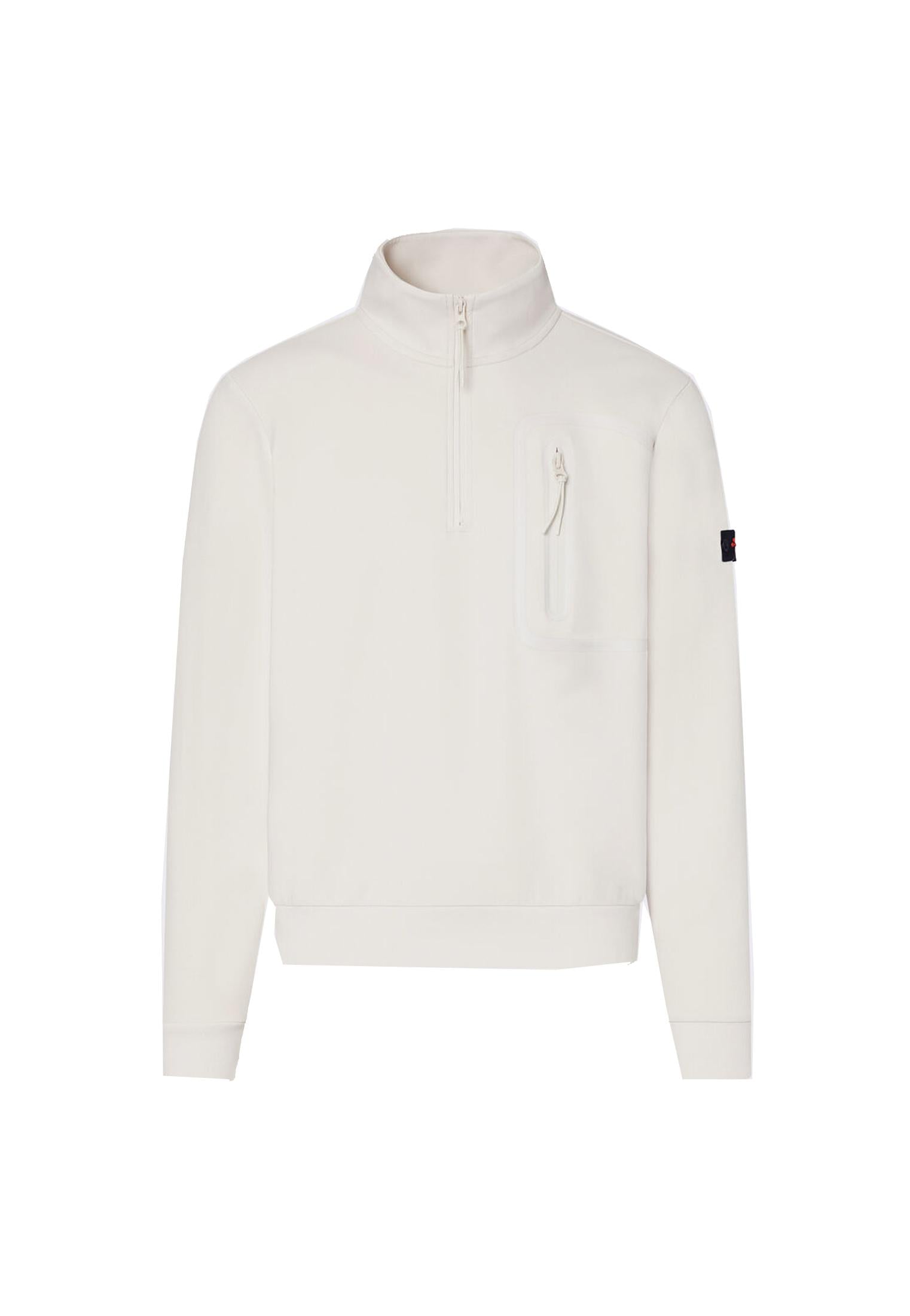 Felpa con collo a lupetto mezza zip panna Kent Peuterey P26 PEU5798 99012177 729729 PEUTEREY 