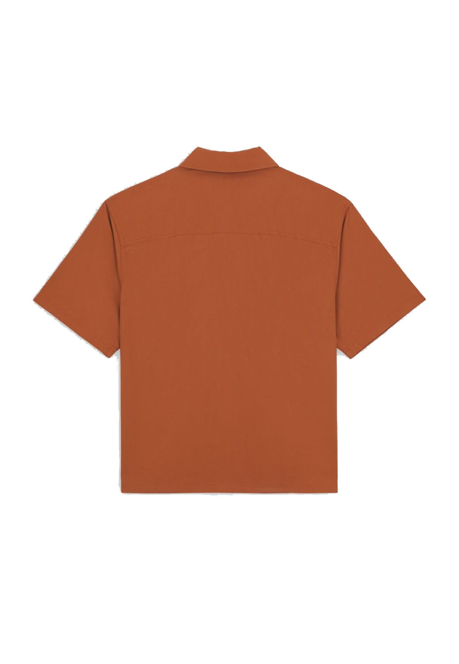 Camicia maniche corte marrone workwear Fishersville Dickies P24 DK0A4YS6H161 H161 DICKIES 