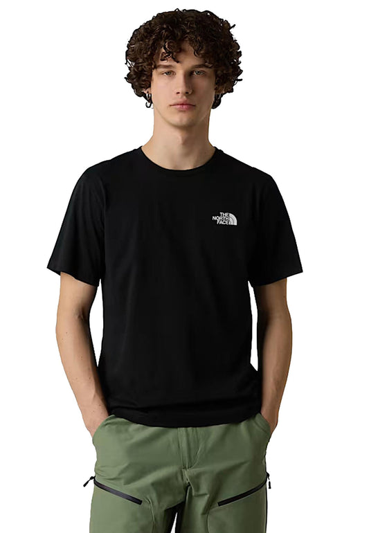 T-shirt girocollo nera cotone Vertical Logo The North Face A25 NF0A8EE7JK31 NFJK3NFJK3 THE NORTH FACE 