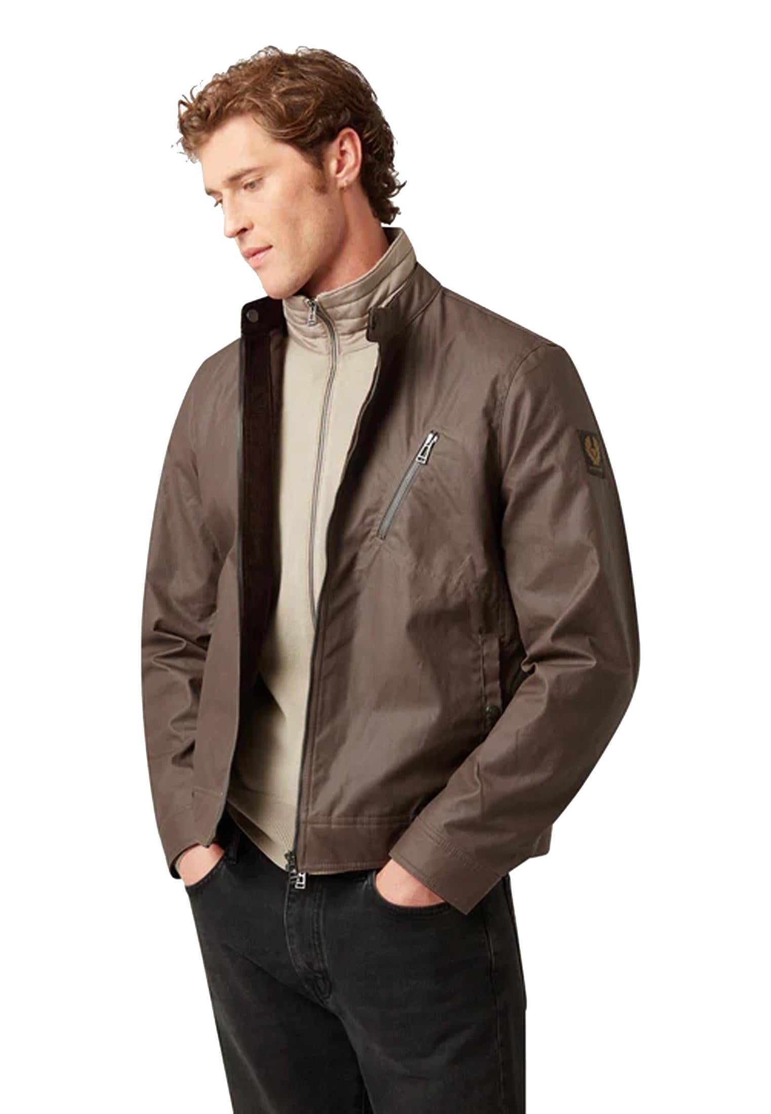 Giacca marrone Sideline Belstaff P26 105803 Dark AsphaltDark Asphalt BELSTAFF 